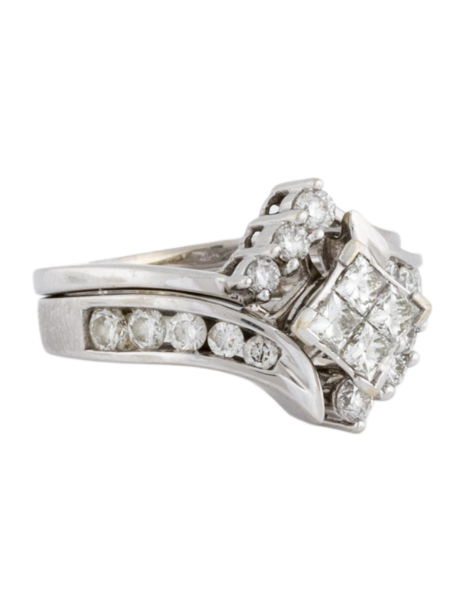 Ring 14K Diamond Wedding Set