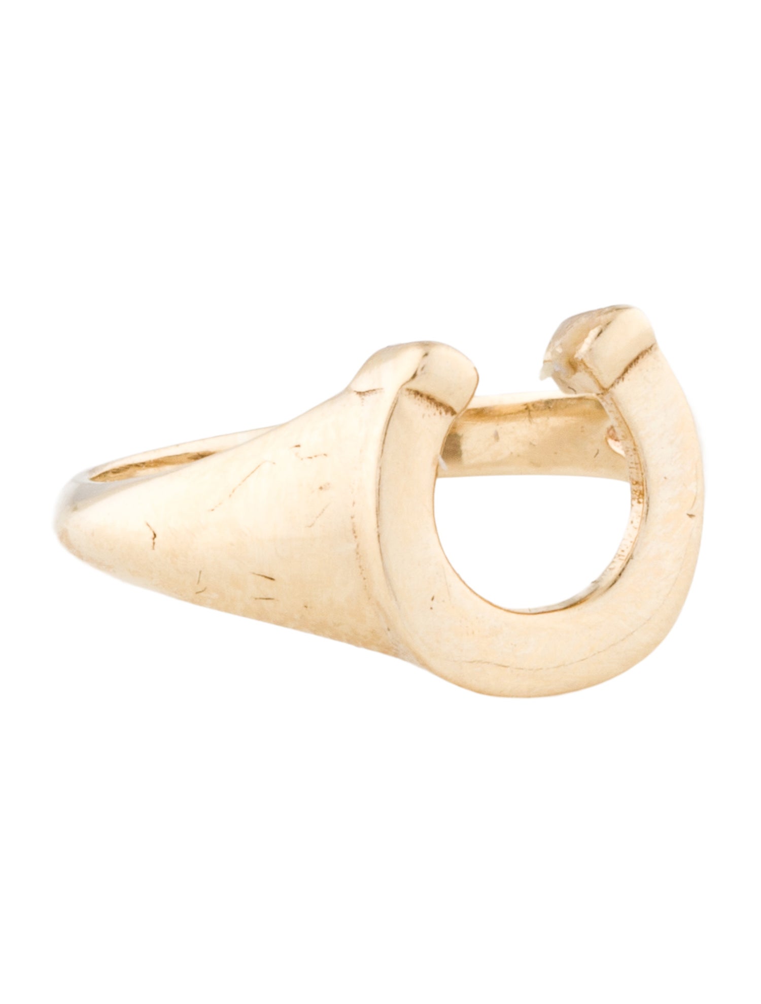 Ring 10K Horse Shoe Pinky