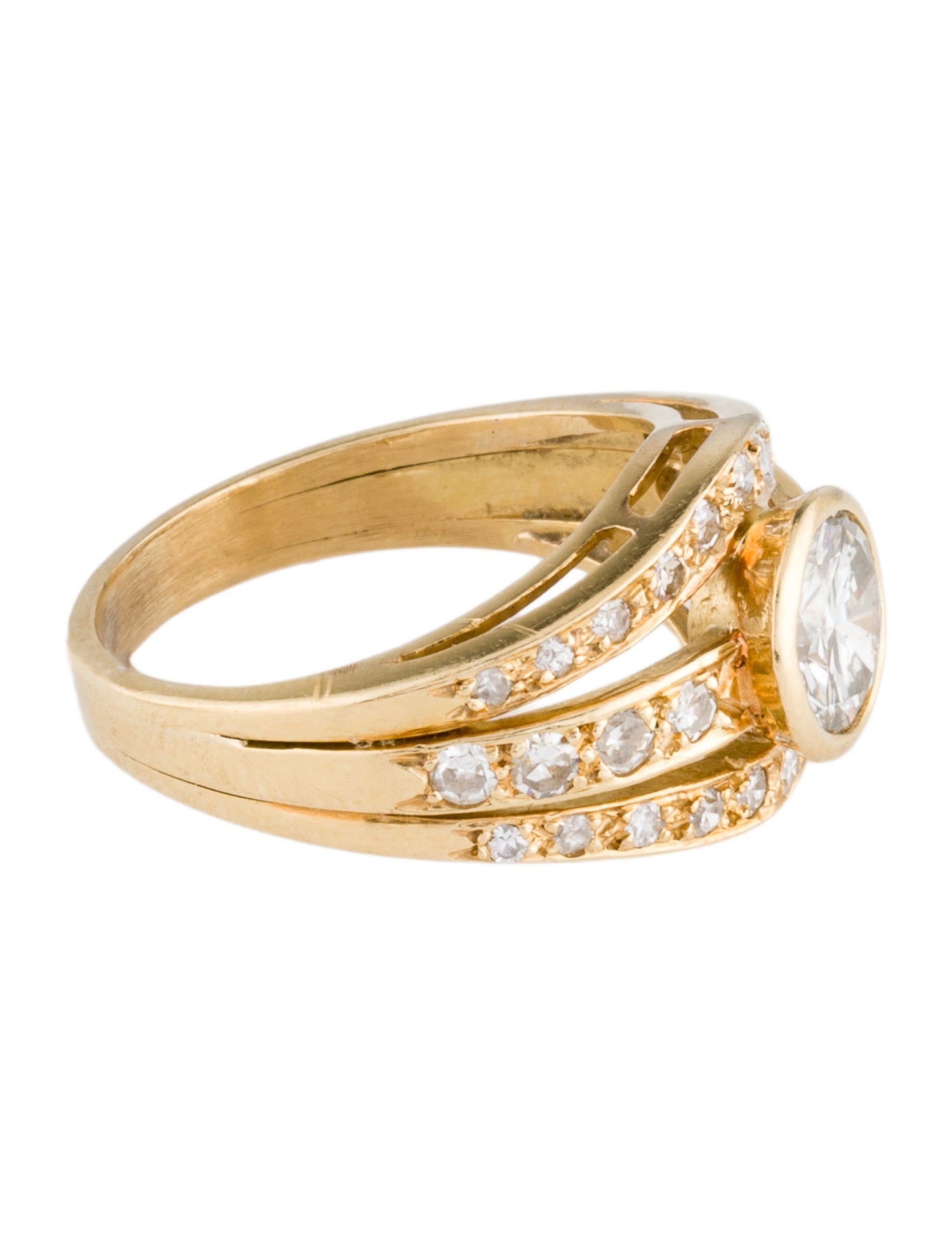 Ring 18K 1.66ctw Diamond Cocktail