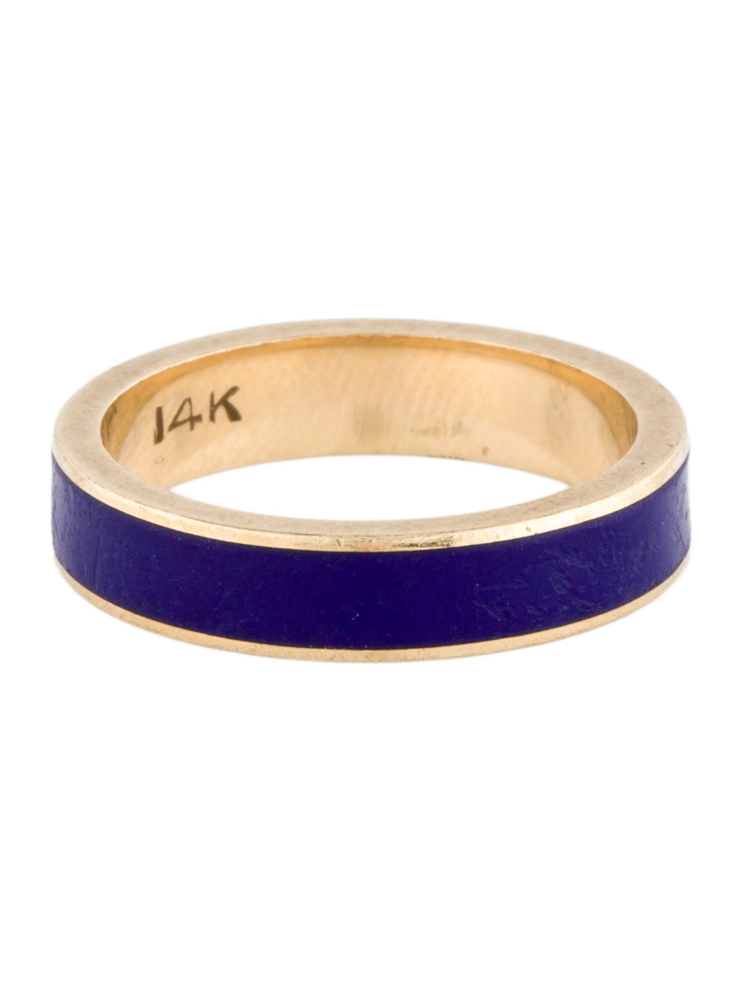 Ring 14K Enamel Stackable Band