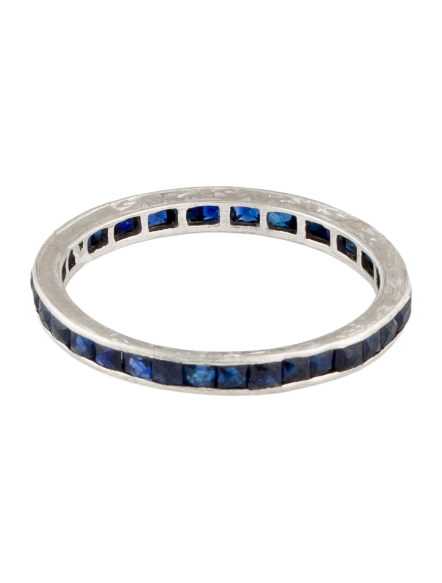 Ring Platinum Sapphire Eternity Band