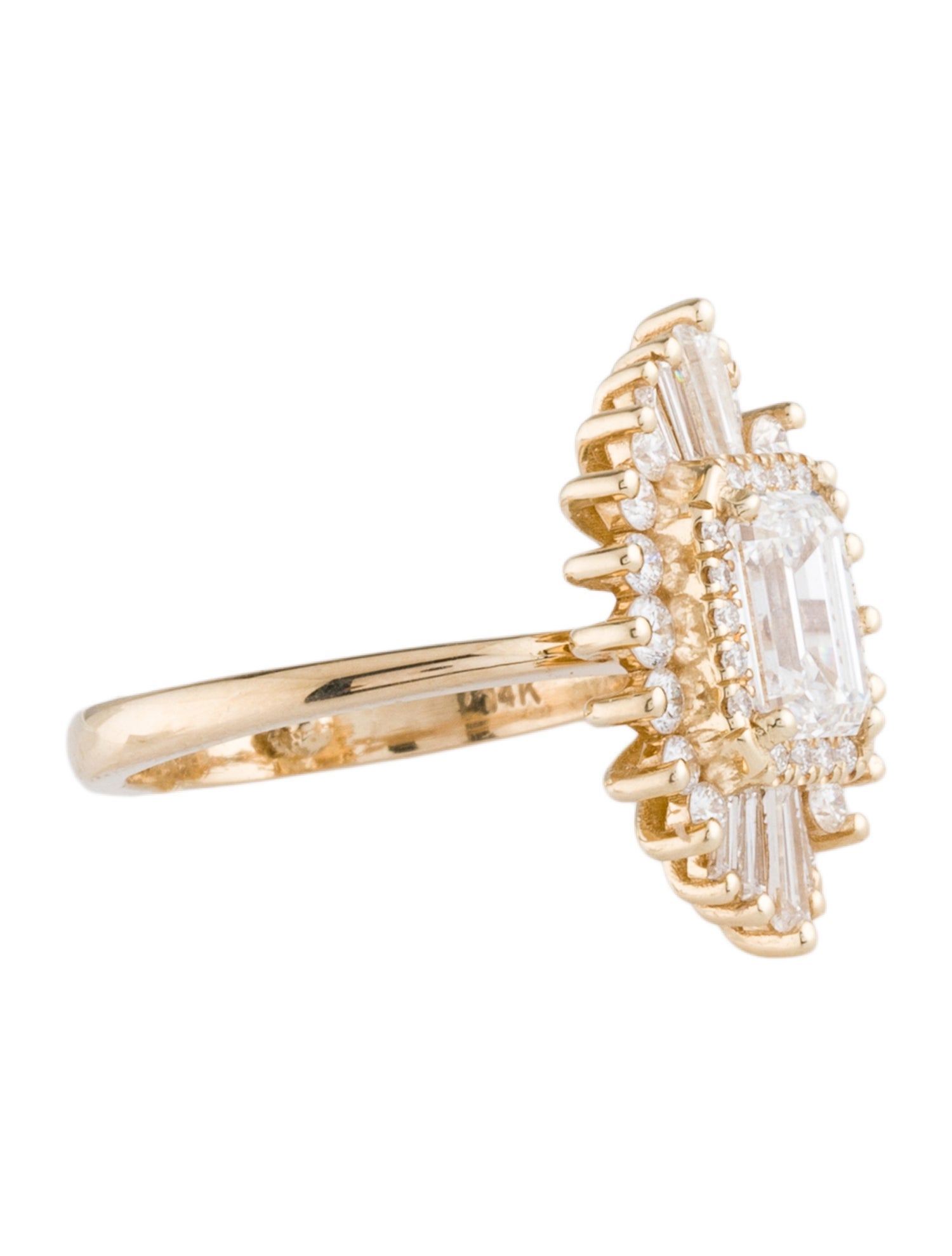 Ring 14K 1.10ct Lab-Grown Diamond Cocktail