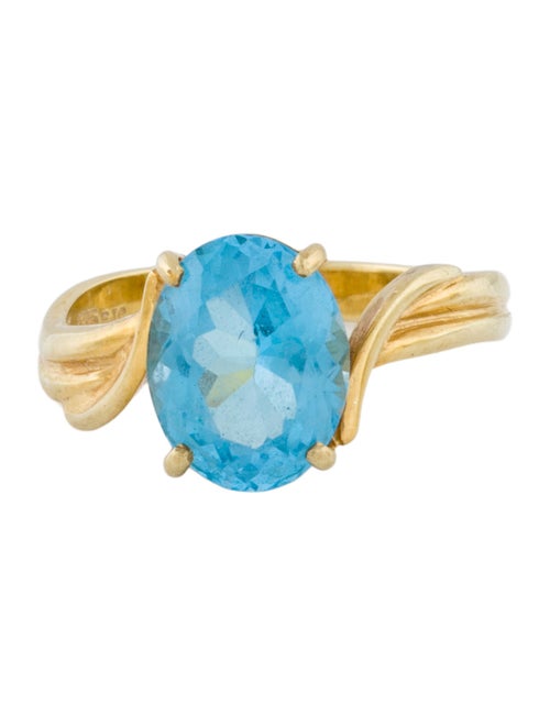Ring 14K Topaz Cocktail Ring