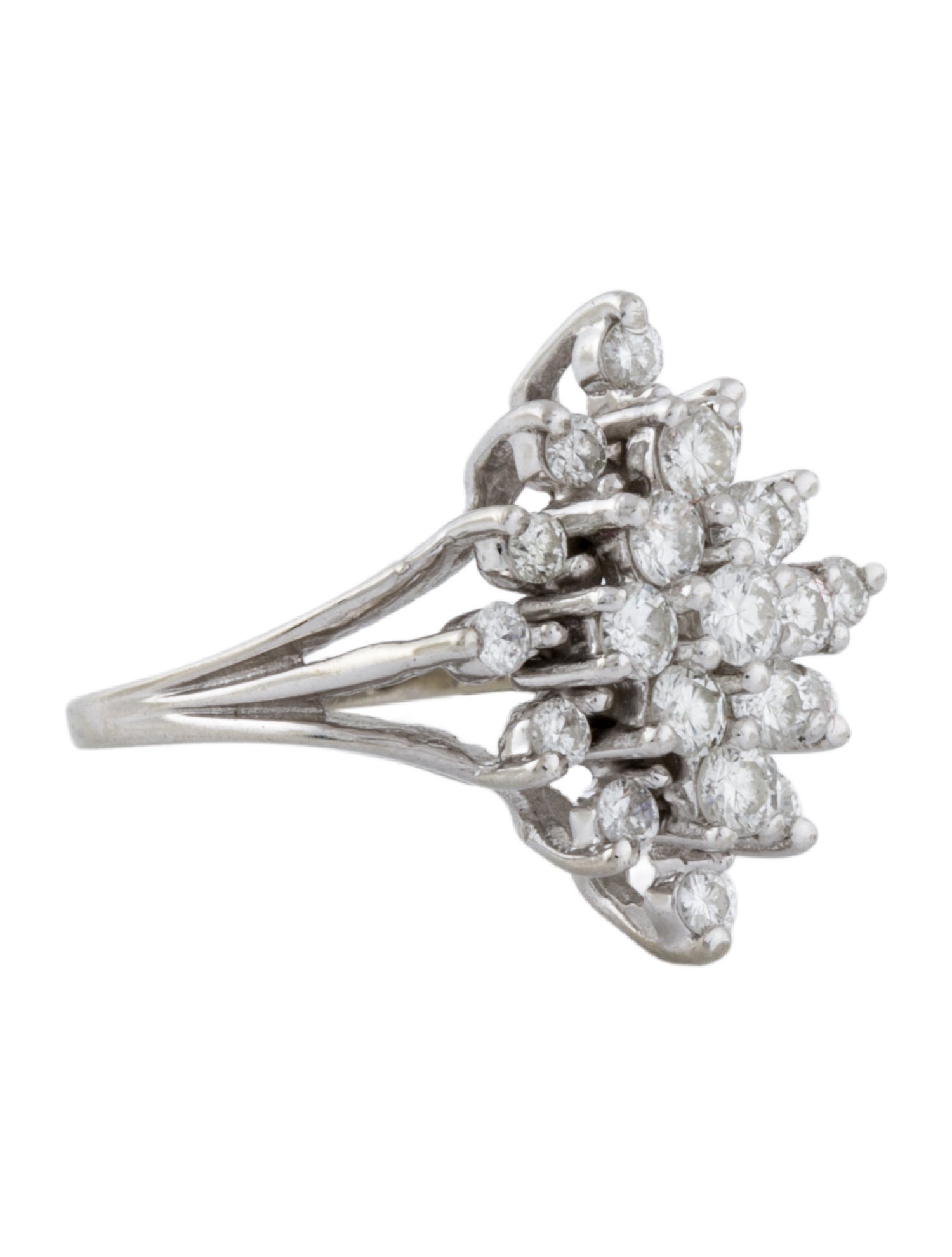 Ring 14K Diamond Cocktail