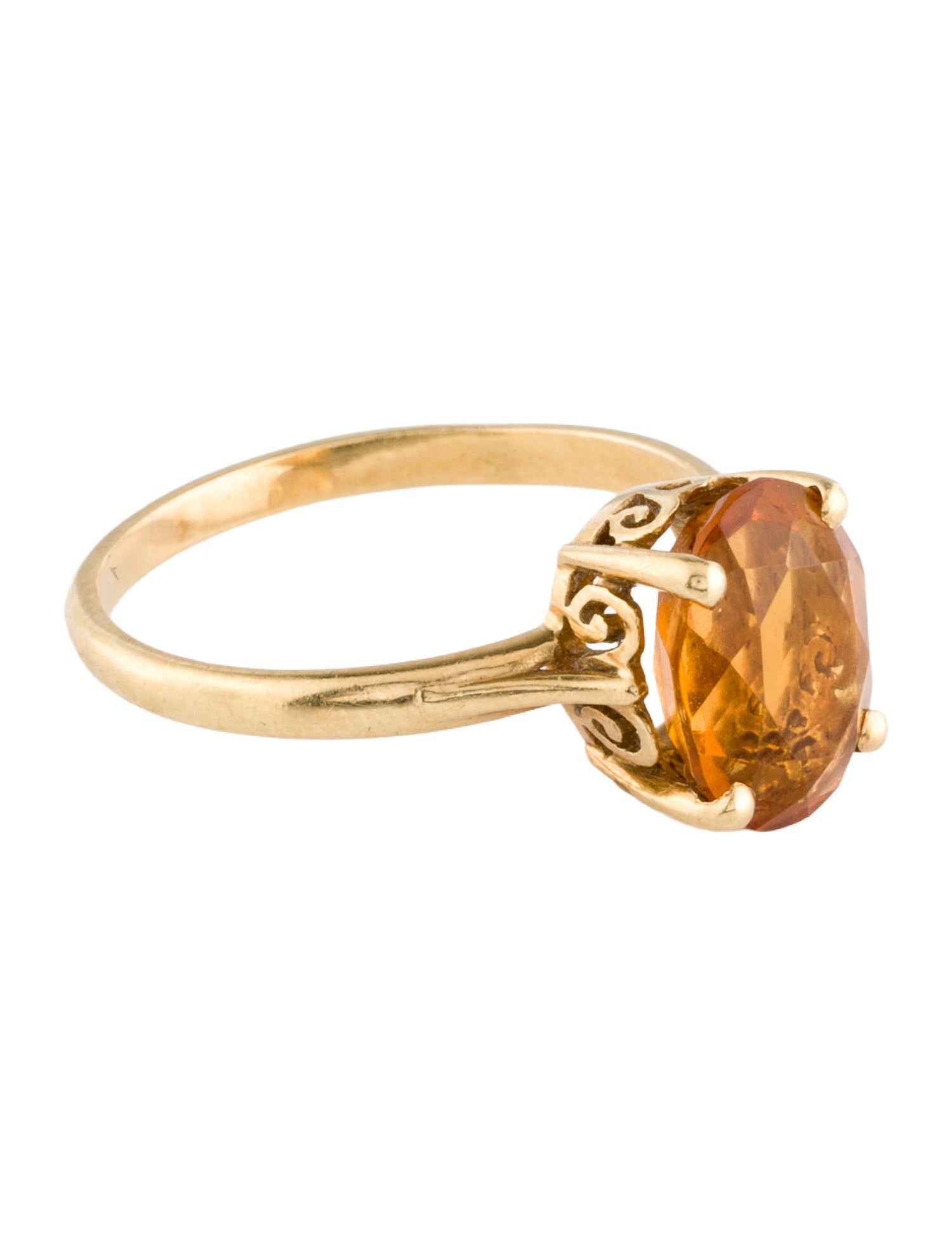 Ring 18K 3.00ctw Citrine Cocktail