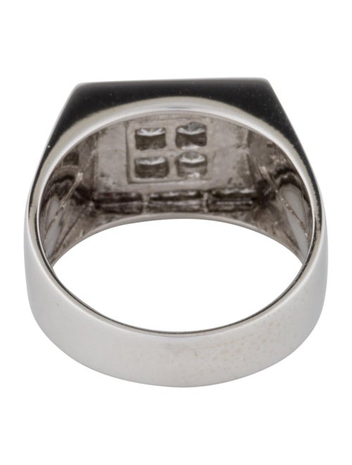 Ring 18K Diamond Signet Ring