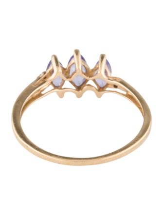 Ring 10K Tanzanite Cocktail Ring