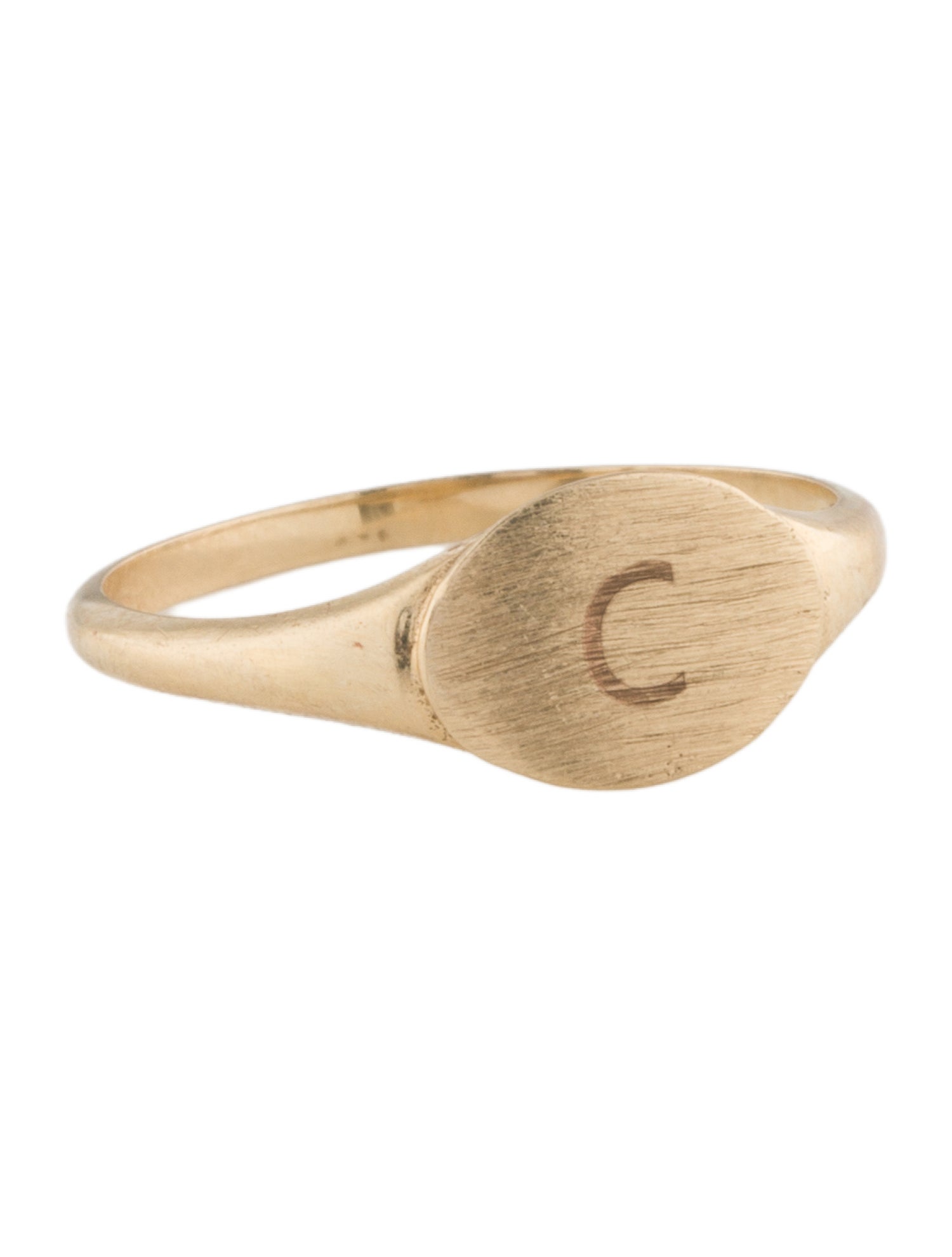 Ring 14K "C" Signet Ring