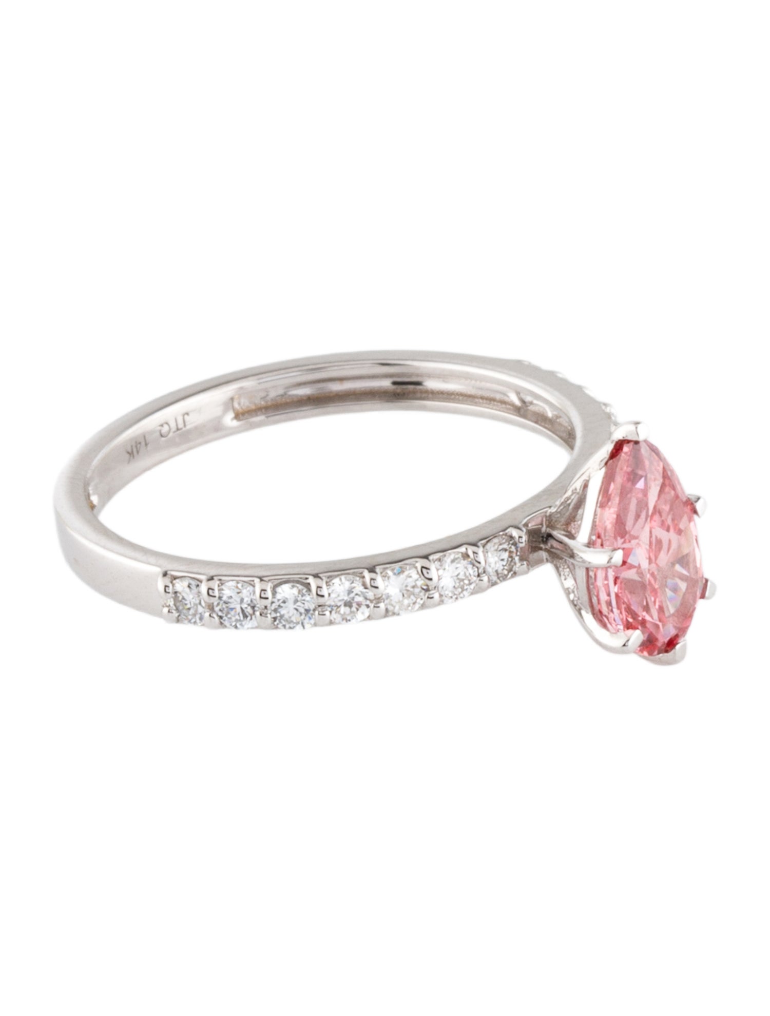 Ring 14K 1.00Ct Lab-Grown Diamond Engagement