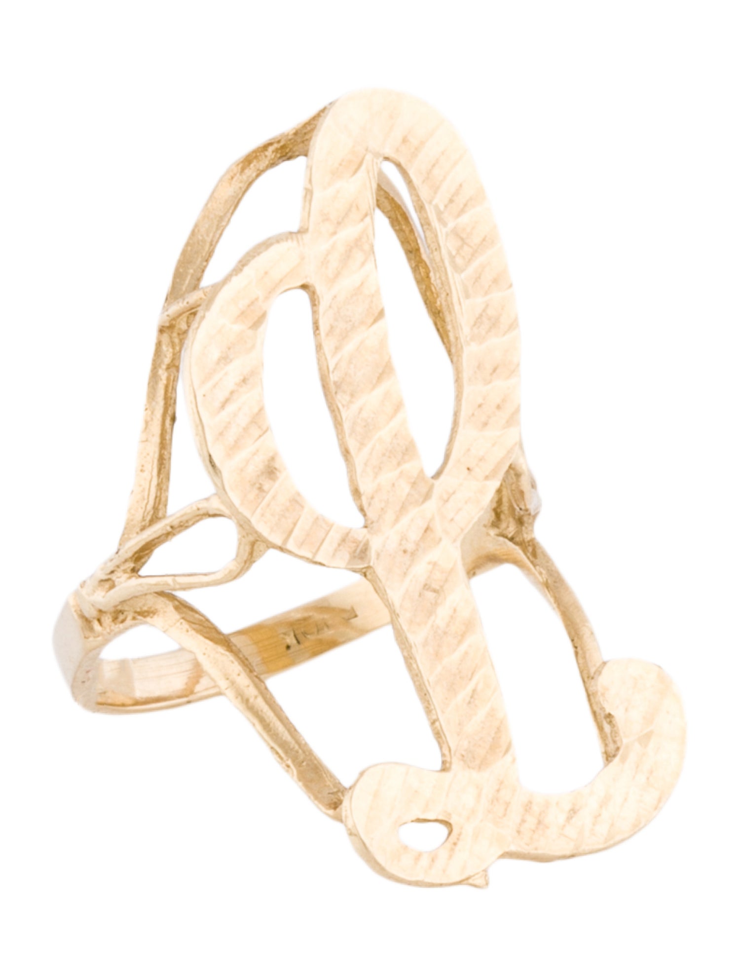 Ring 10K 'L' Initial