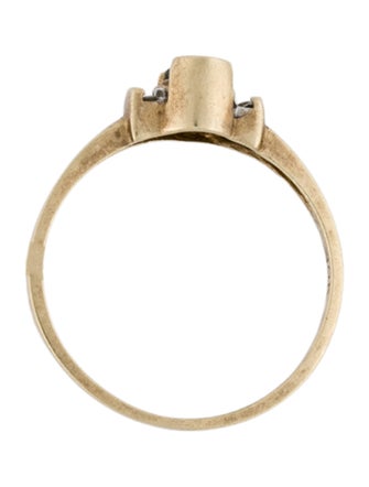 Ring 10K Diamond & Sapphire Cocktail Ring