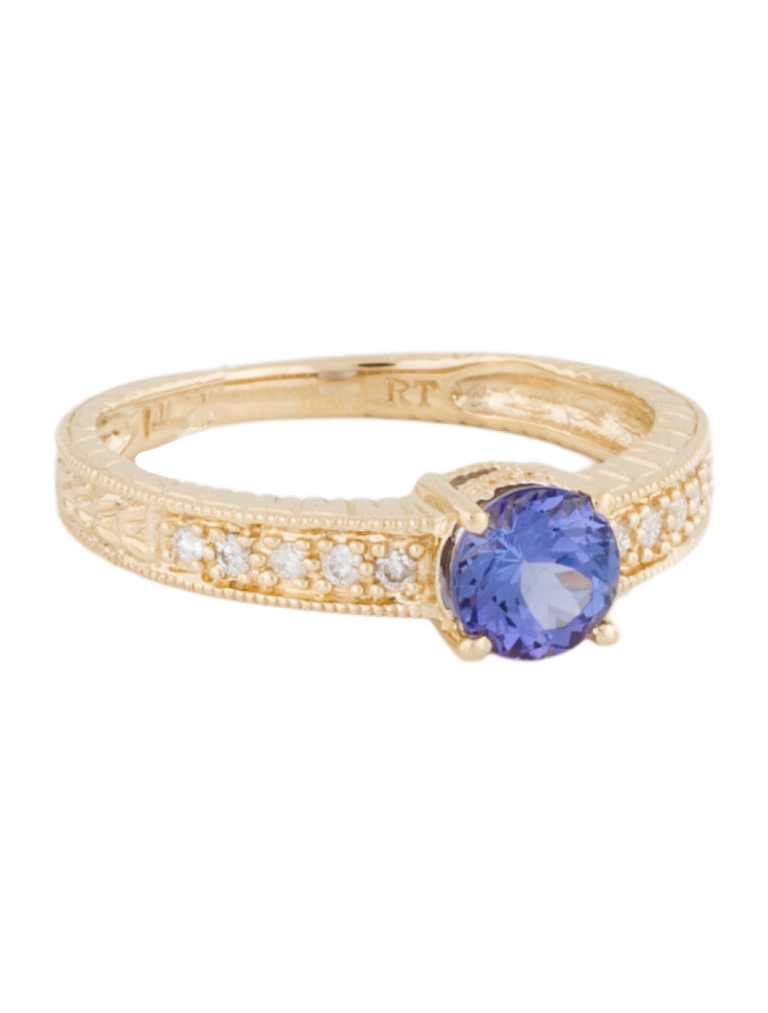 Ring 14K Tanzanite & Diamond