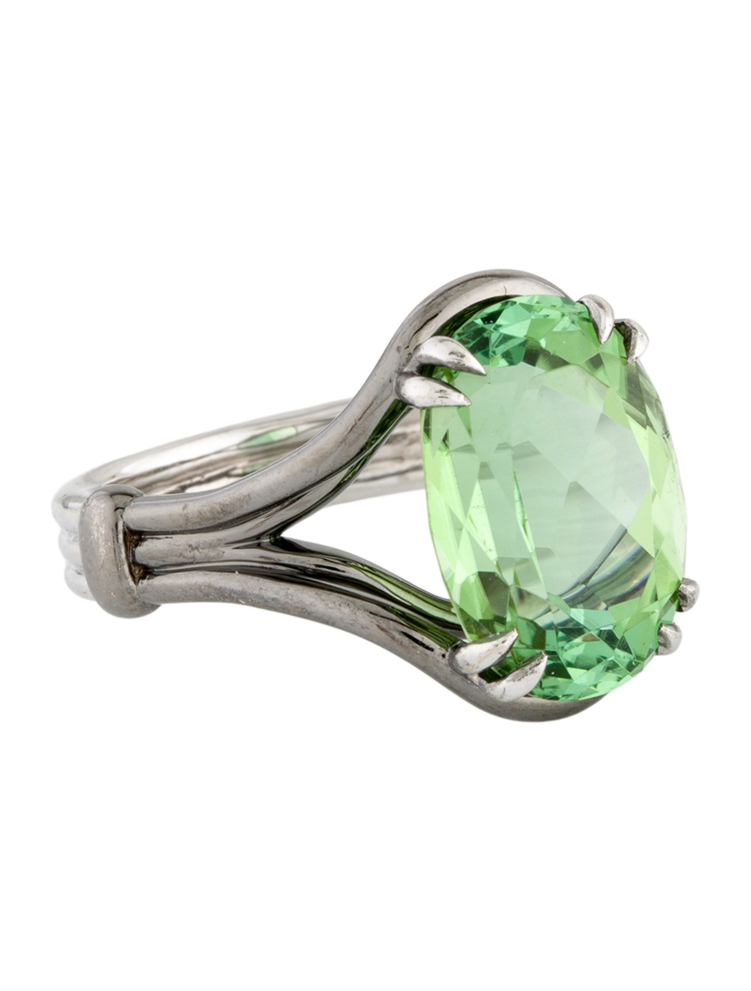 Ring 18K 6.87ct Tourmaline Cocktail