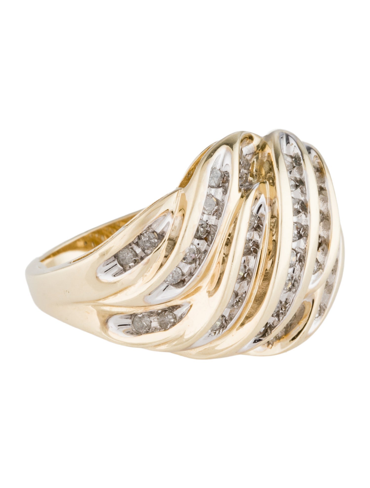 Ring 10K Diamond Cocktail