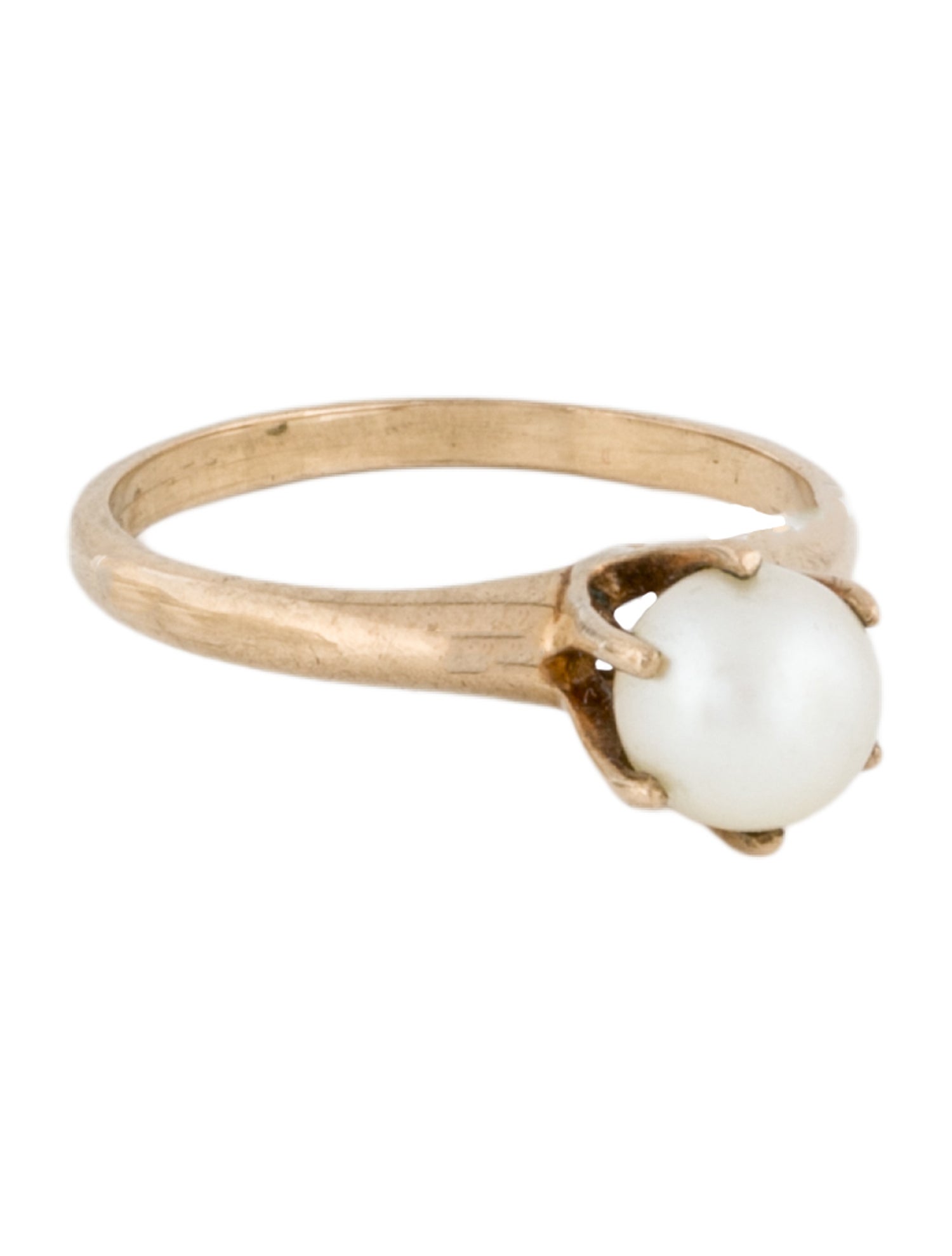 Ring 10K Pearl Cocktail