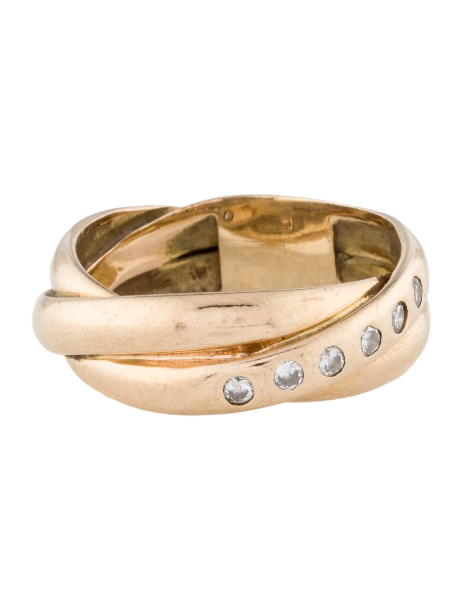 Ring 14K Diamond Crossover