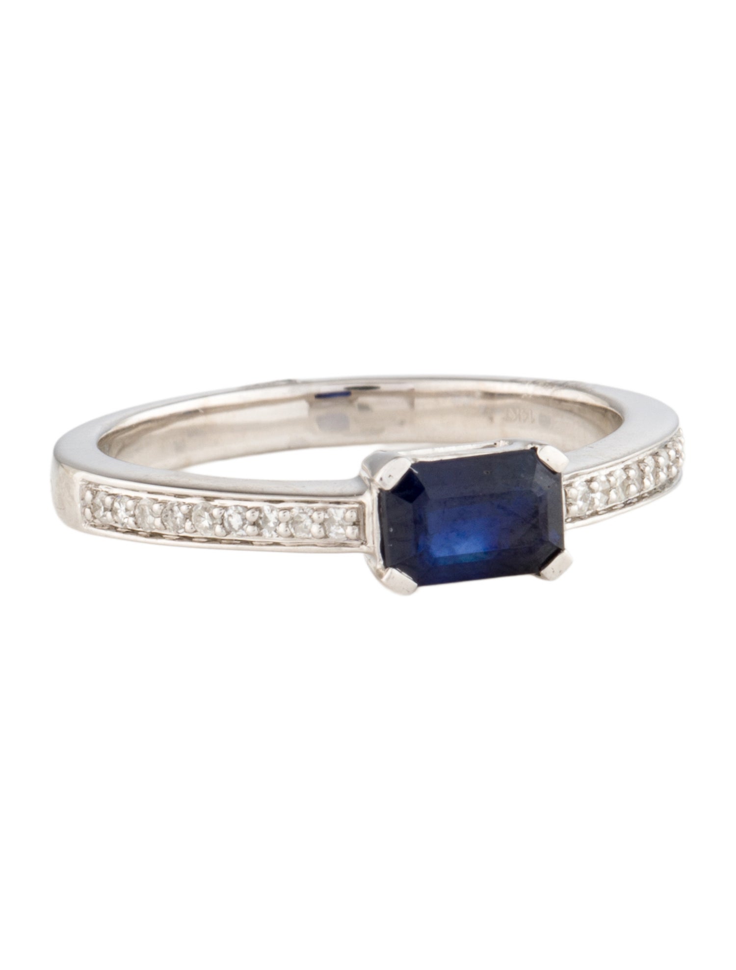 Ring 14K Sapphire & Diamond Band