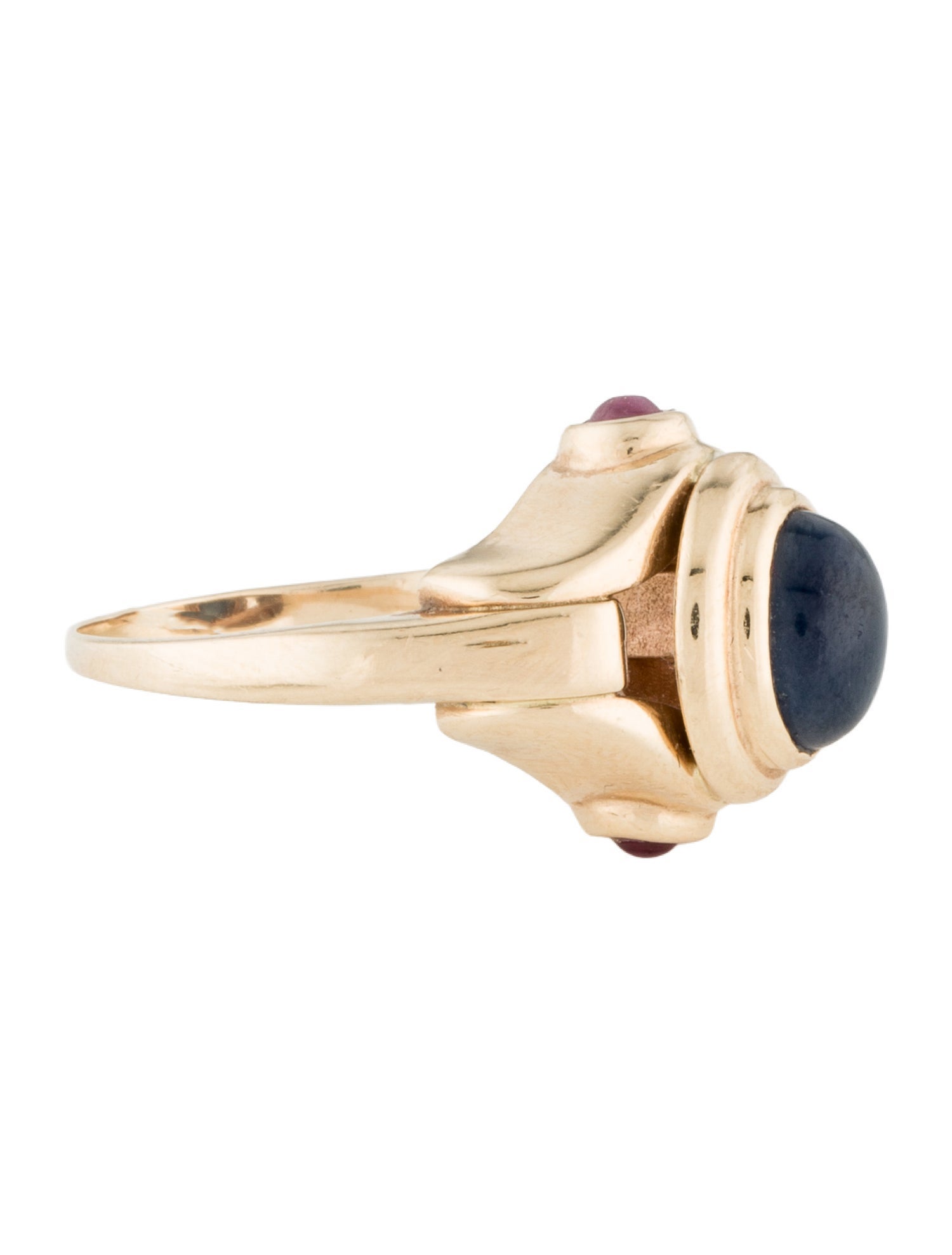 Ring 14K Sapphire & Ruby Cocktail