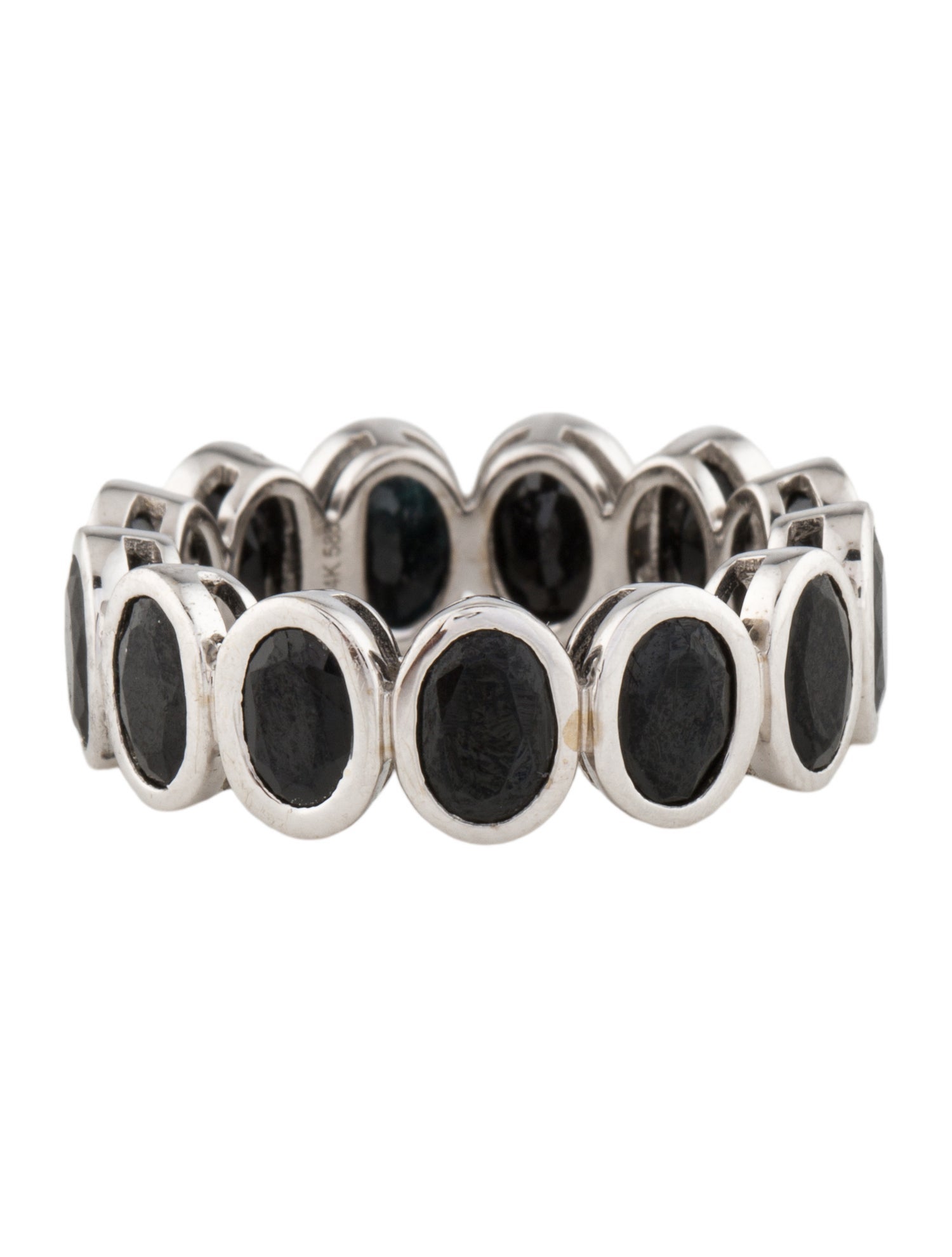 Ring 14K Sapphire & Spinel Eternity Band