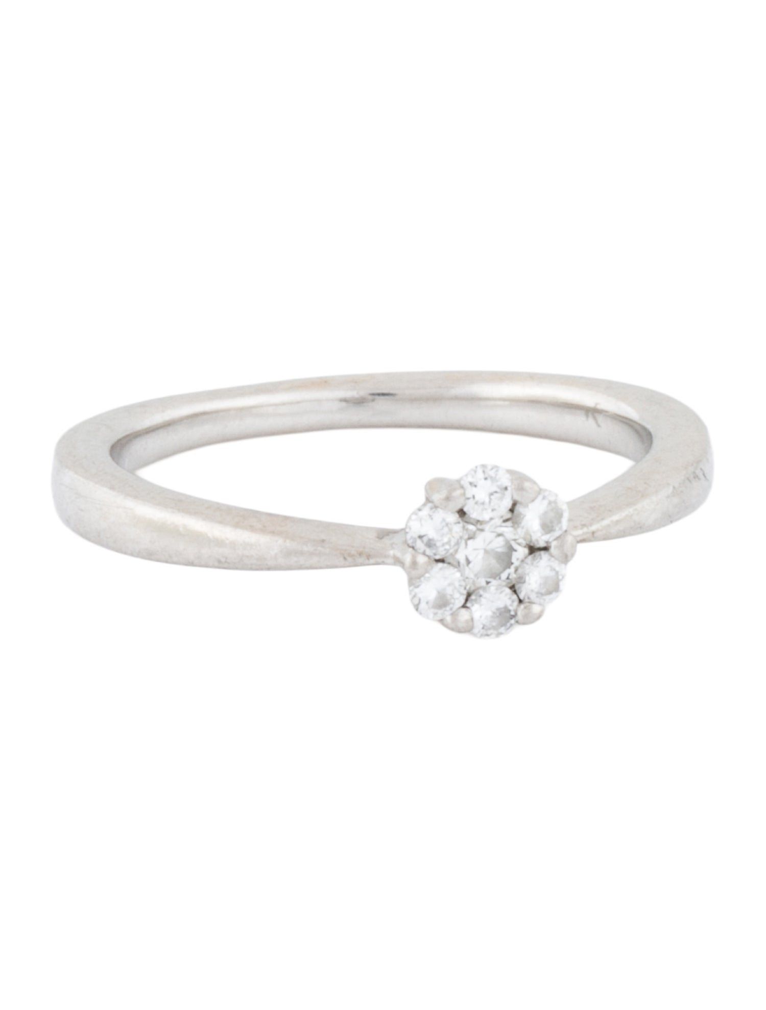 Ring Platinum & Diamond Flower Cluster