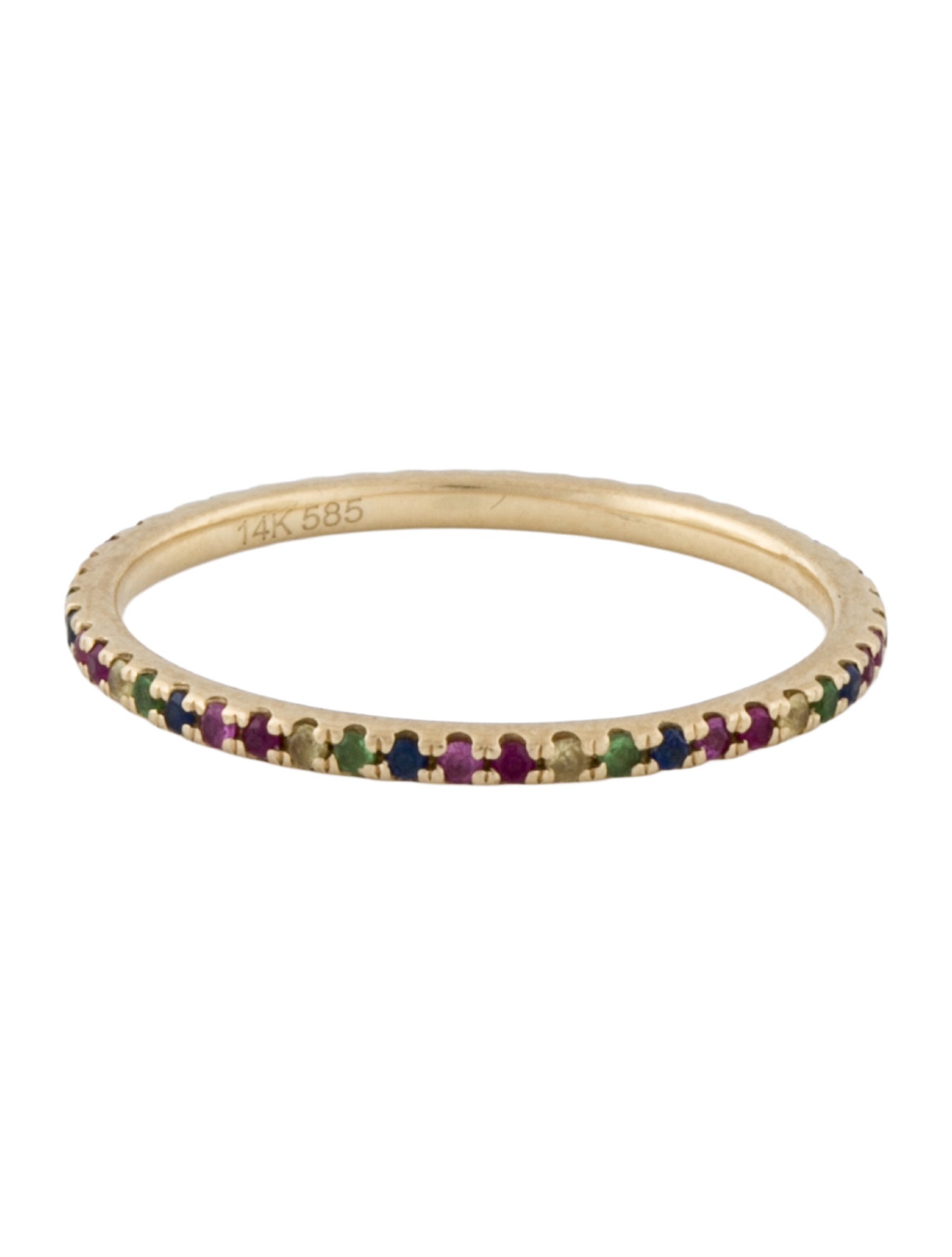 Ring 14K Multi-Stone Eternity Band