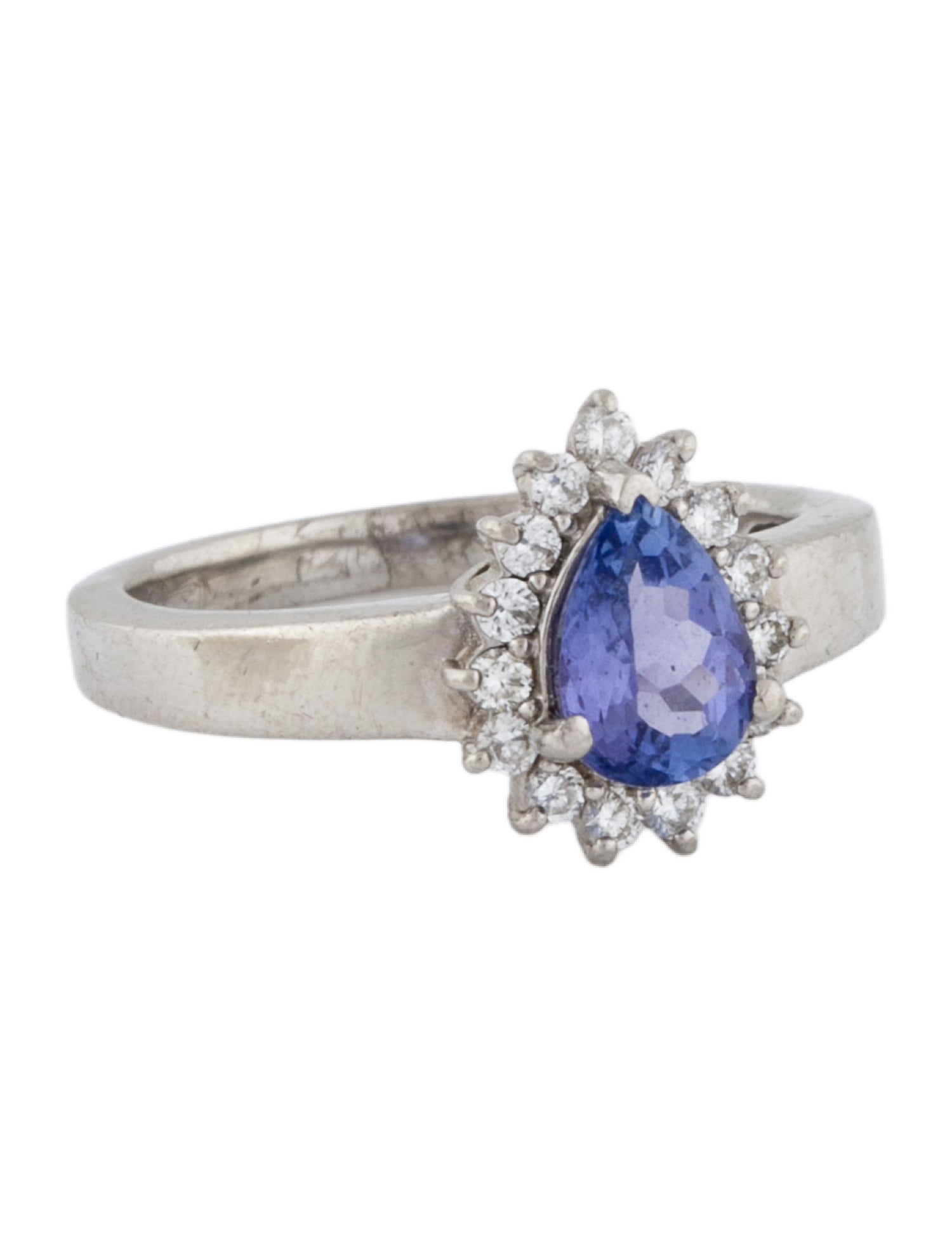 Ring Platinum 1.45ctw Tanzanite & Diamond Cocktail