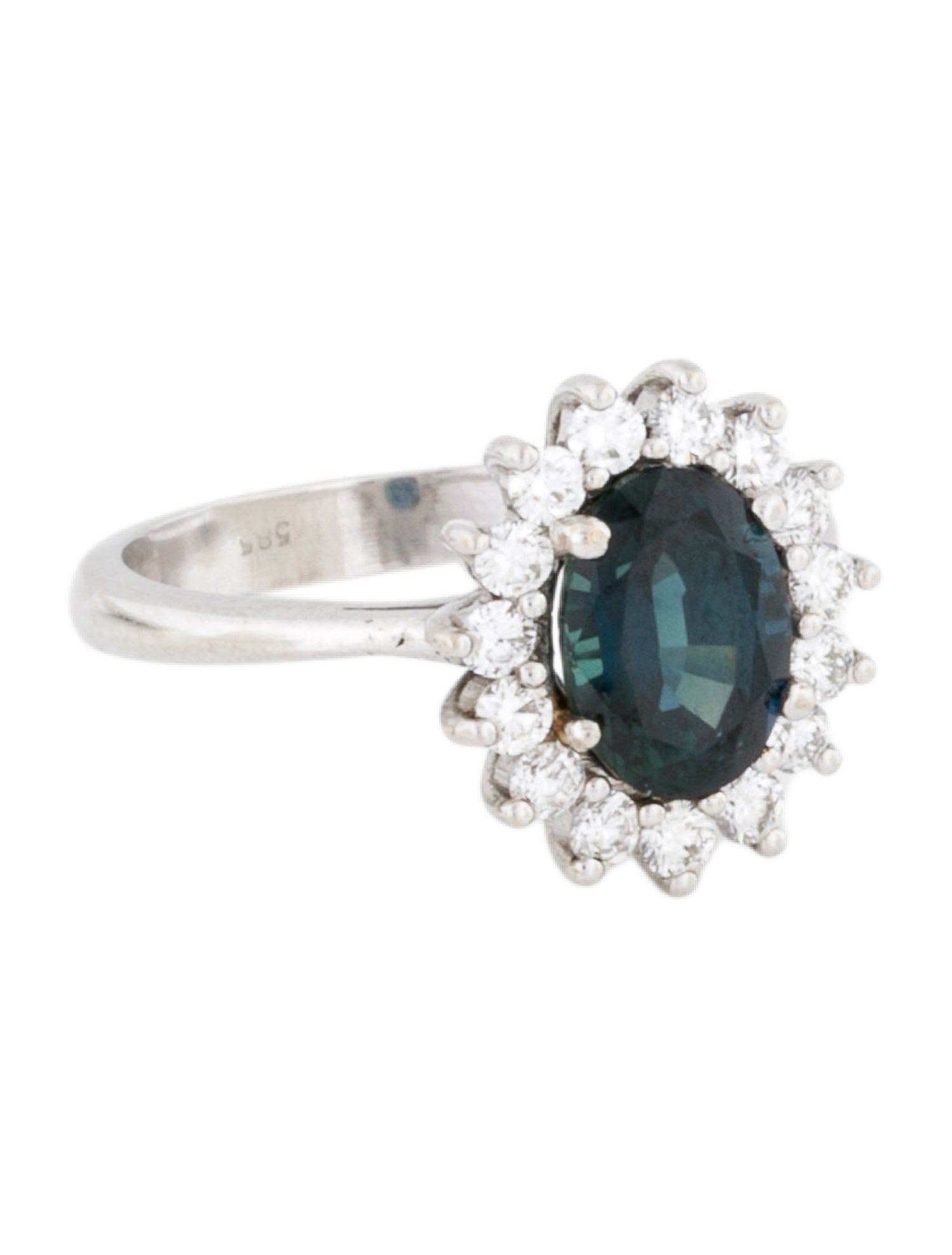 Ring 14K Sapphire & Diamond Cocktail