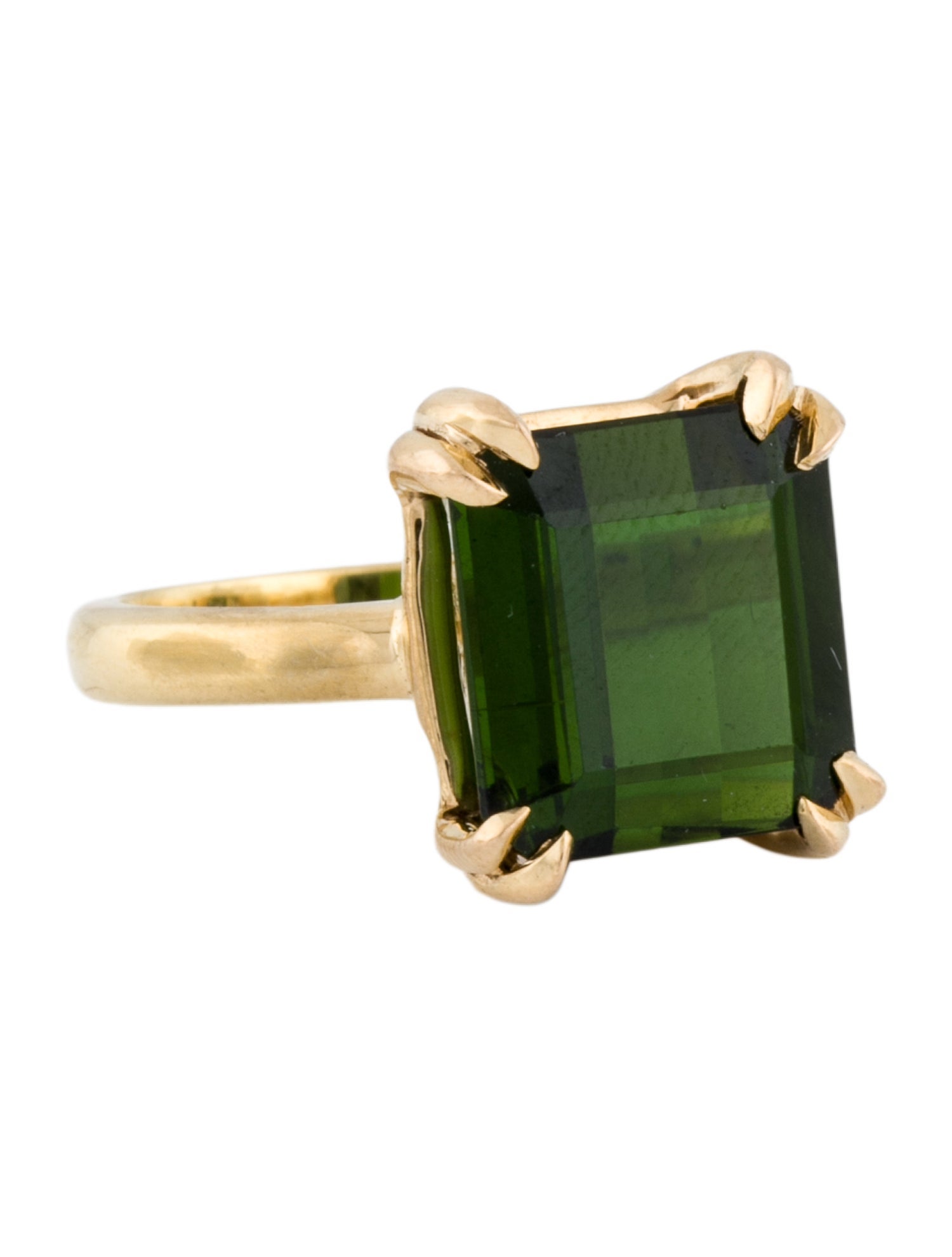 Ring 18K 7.23ctw Tourmaline Cocktail
