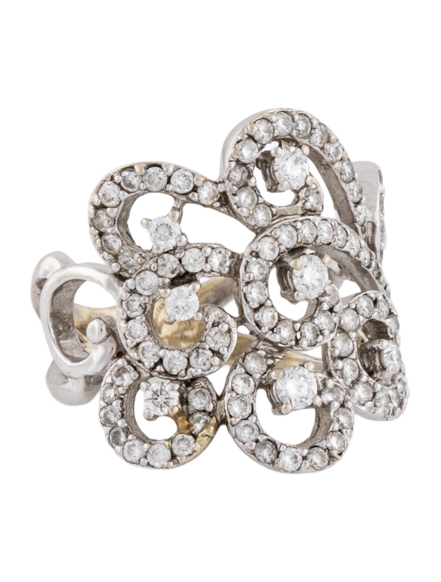 Ring 18K 1.29ctw Diamond Cocktail