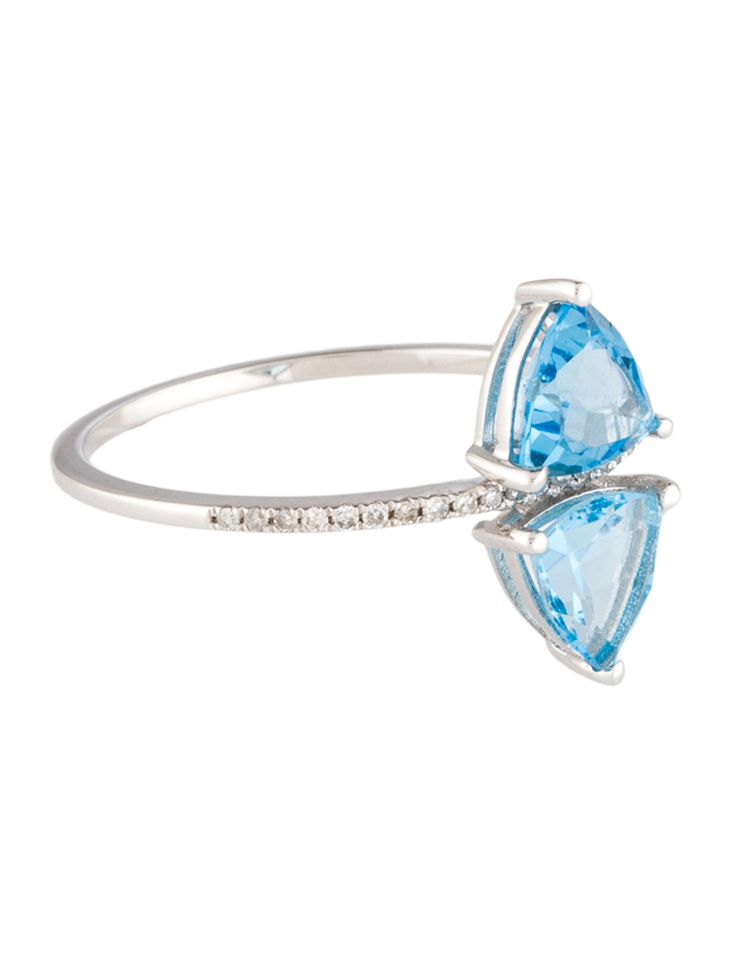 Ring 14K 1.66ctw Topaz & Diamond Cocktail