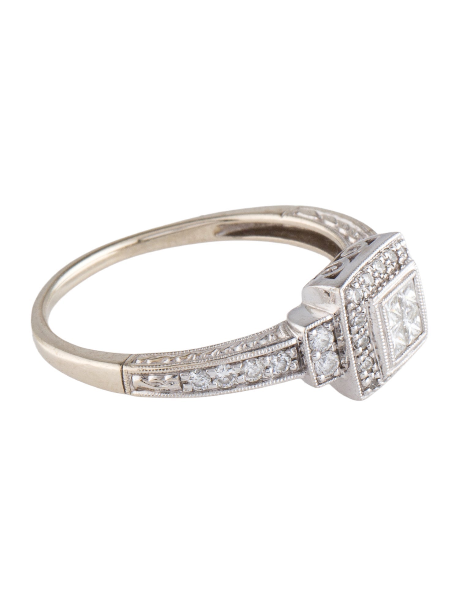 Ring 14K Diamond Cocktail