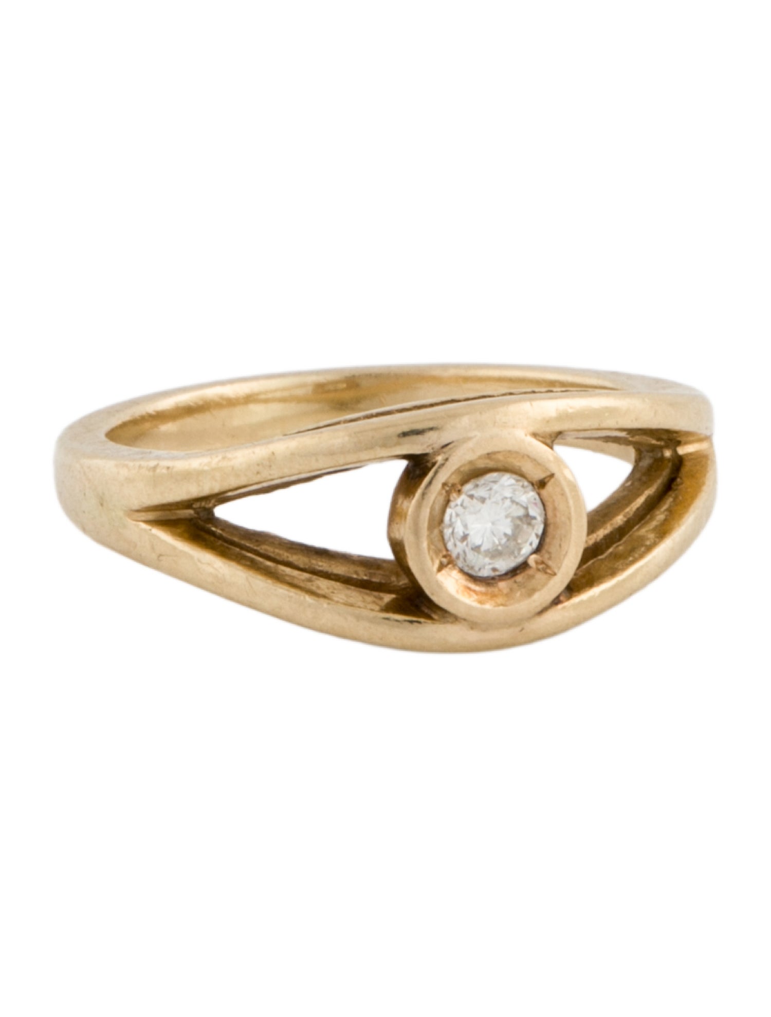 Ring 14K Diamond Signet