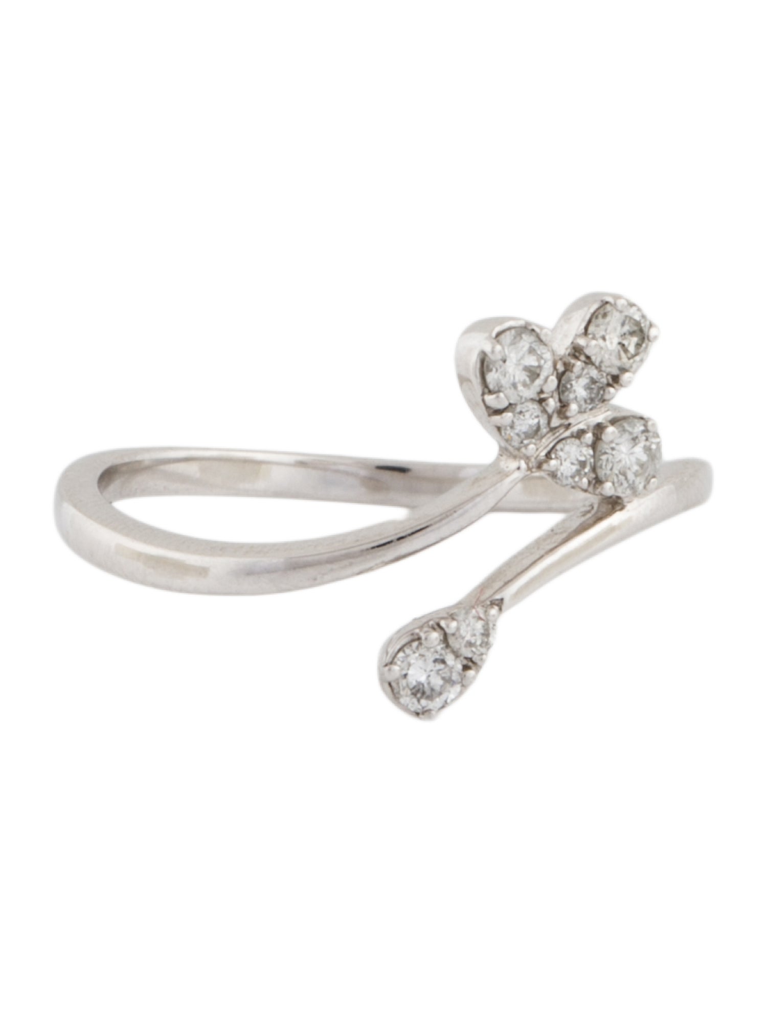 Ring 14K Diamond Bypass Cocktail