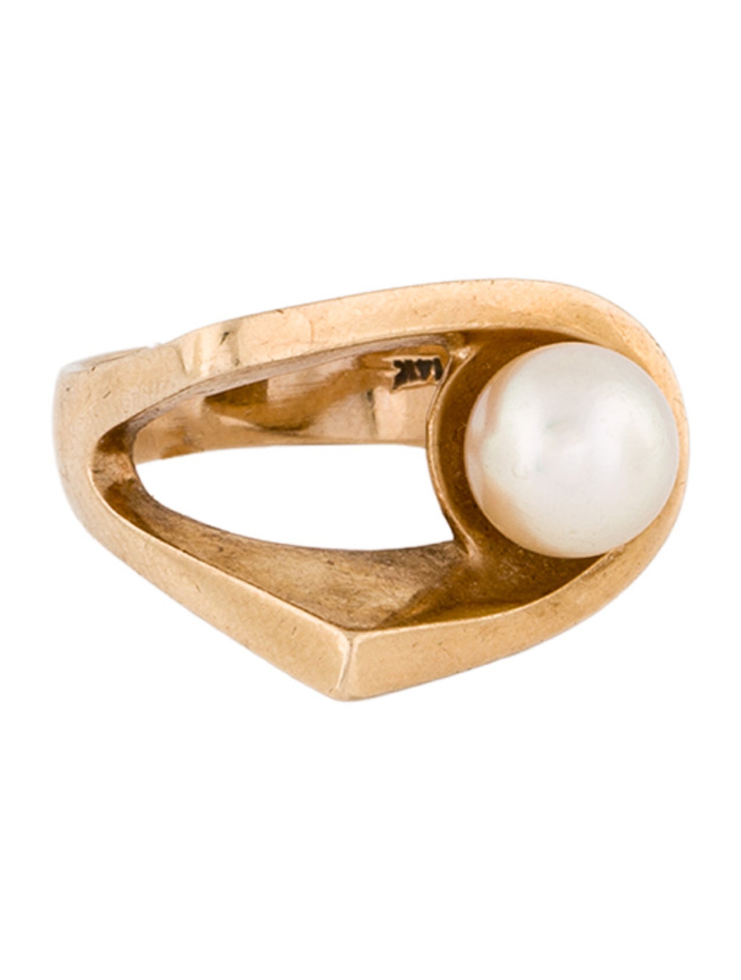 Ring 14K Pearl Cocktail