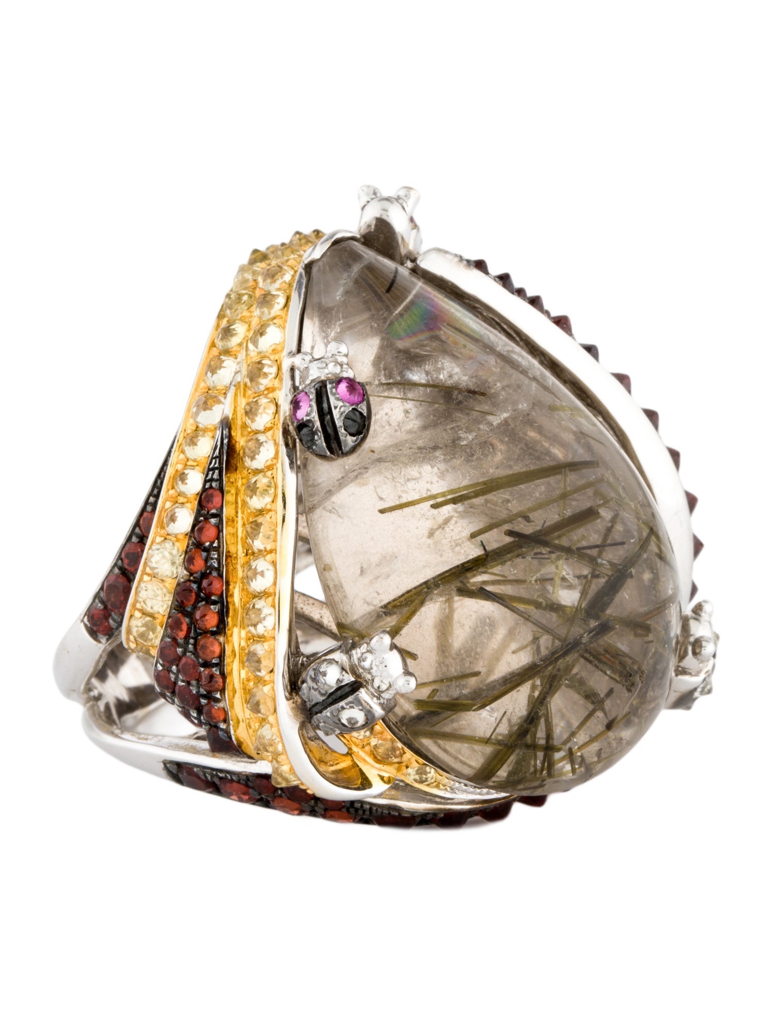 Ring RM Boucher Diamond & Multistone Cocktail