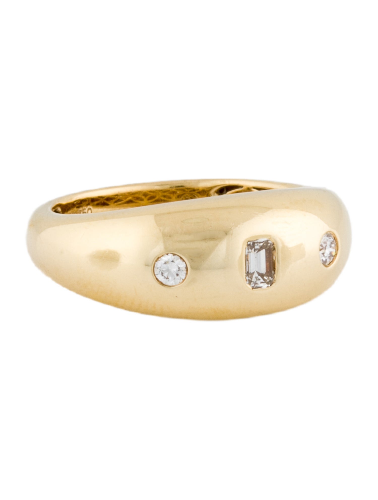 Ring 18K Diamond Dome Band