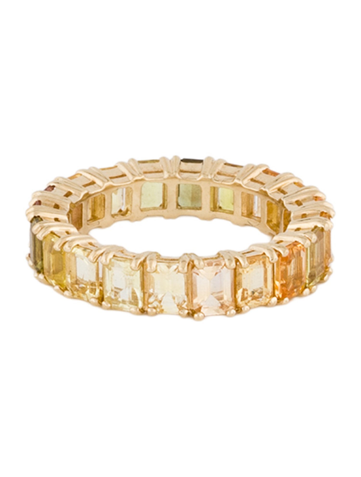 Ring 14k 4.89ct Sapphire Eternity Band