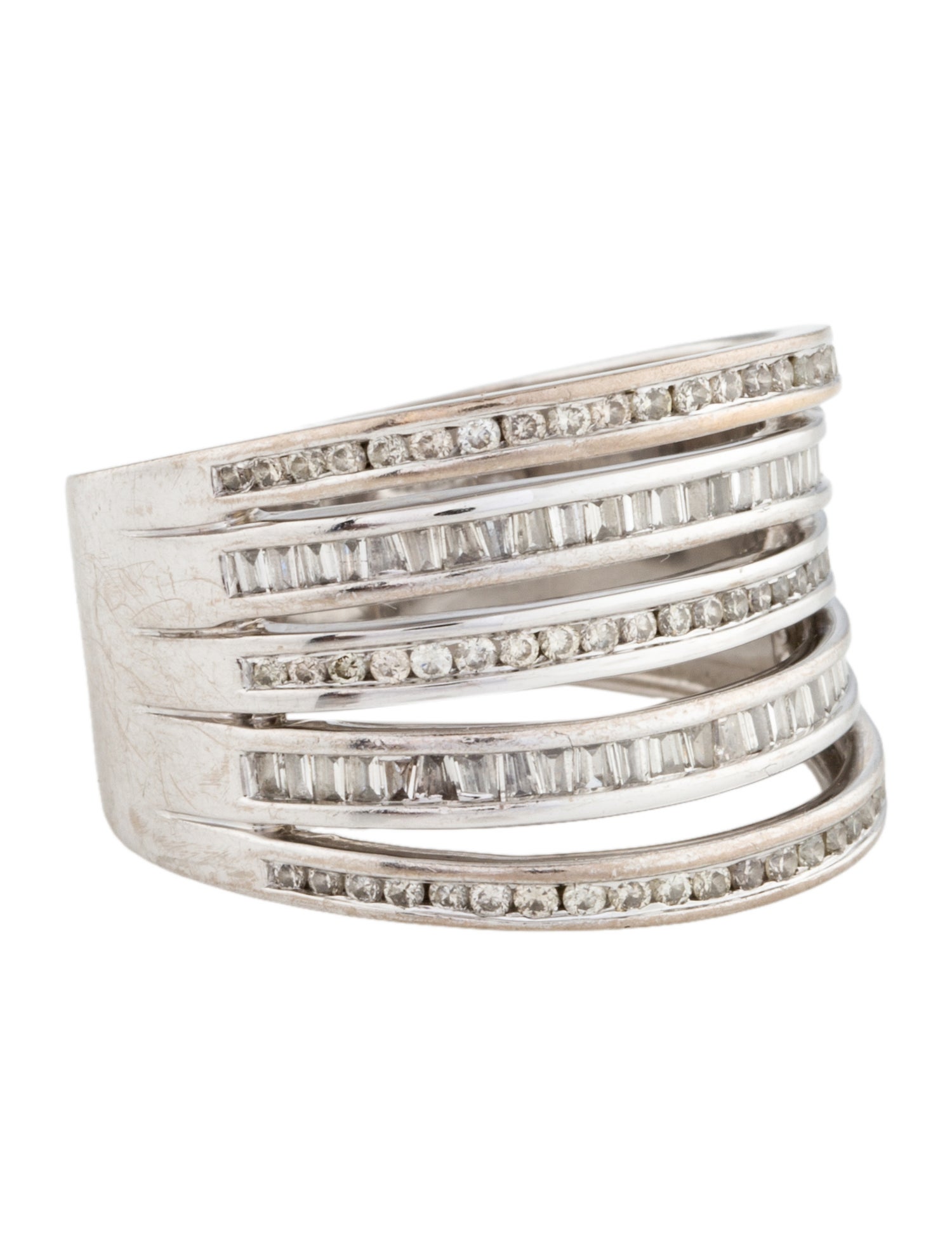 Ring 18K 1.23ctw Diamond Cocktail