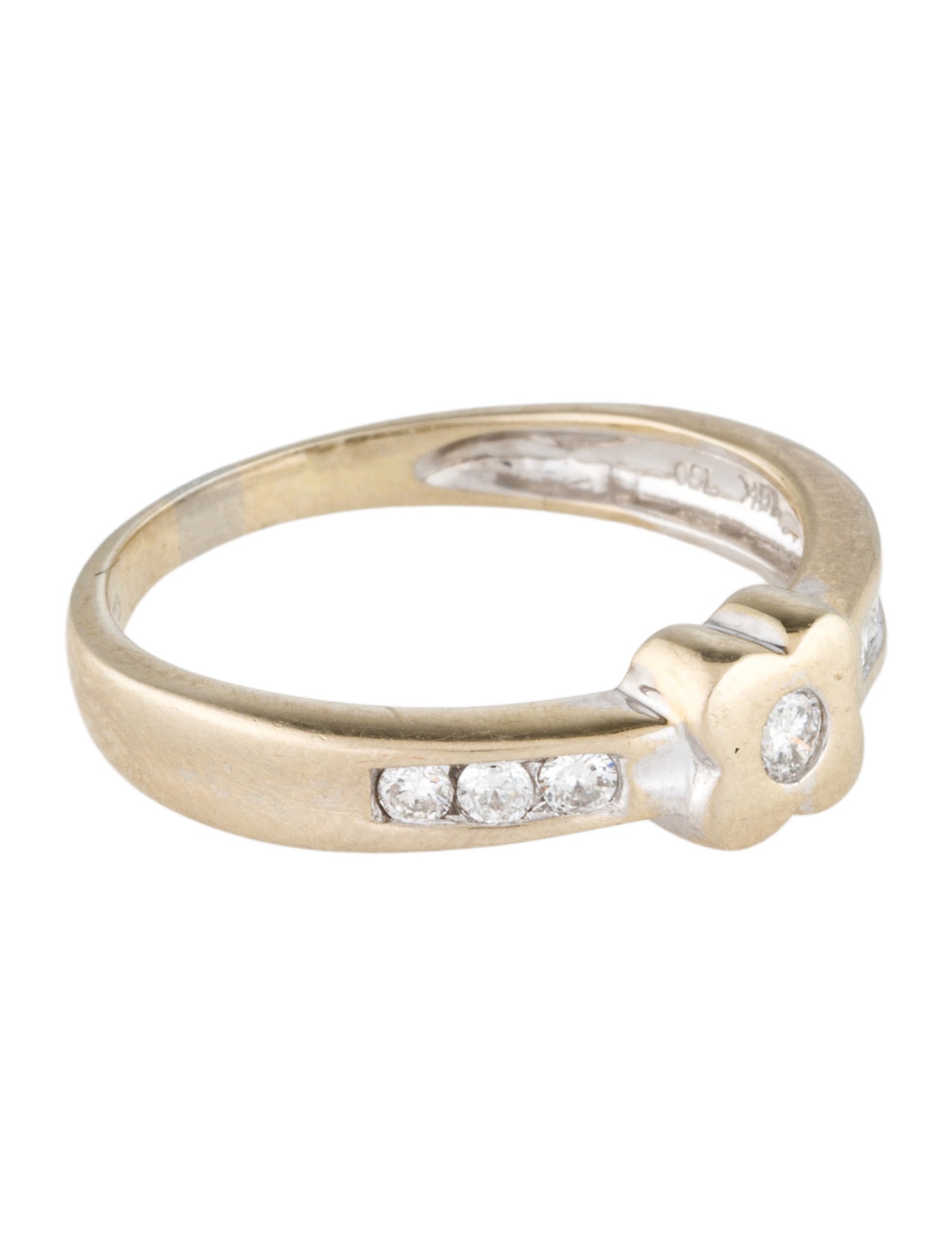 Ring 18K Diamond Flower