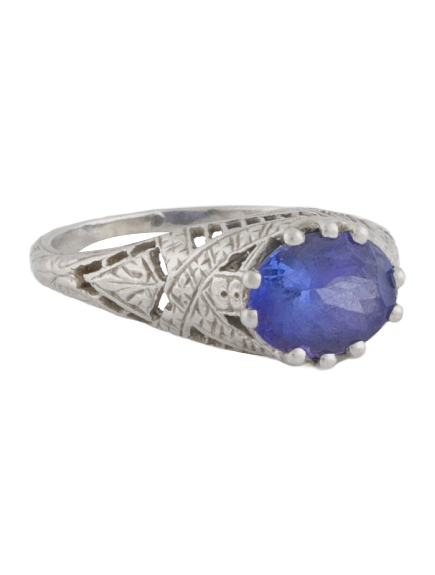 Ring Platinum 1.38ct Tanzanite Cocktail