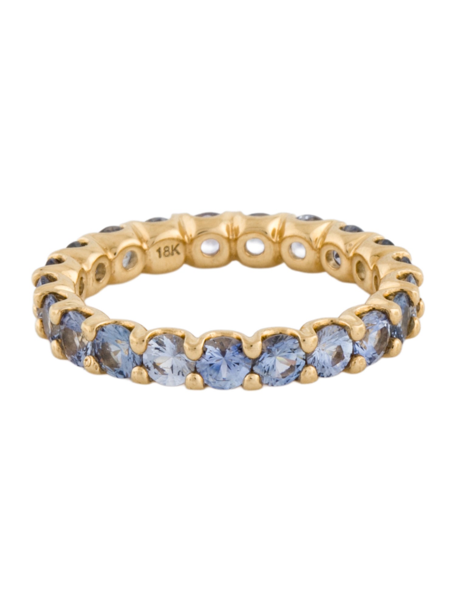 Ring 18K 2.45ctw Sapphire Eternity Band