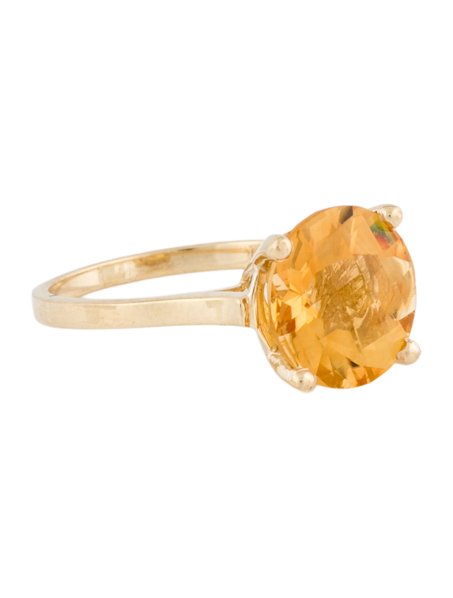 Ring 14K Citrine Cocktail