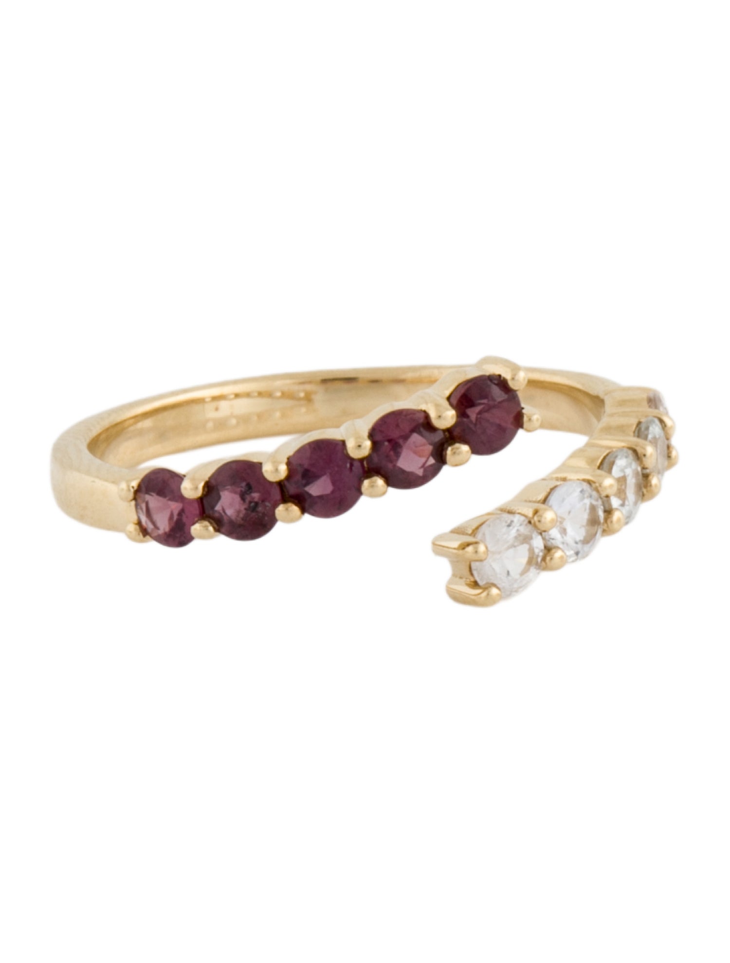 Ring 14K Sapphire Bypass