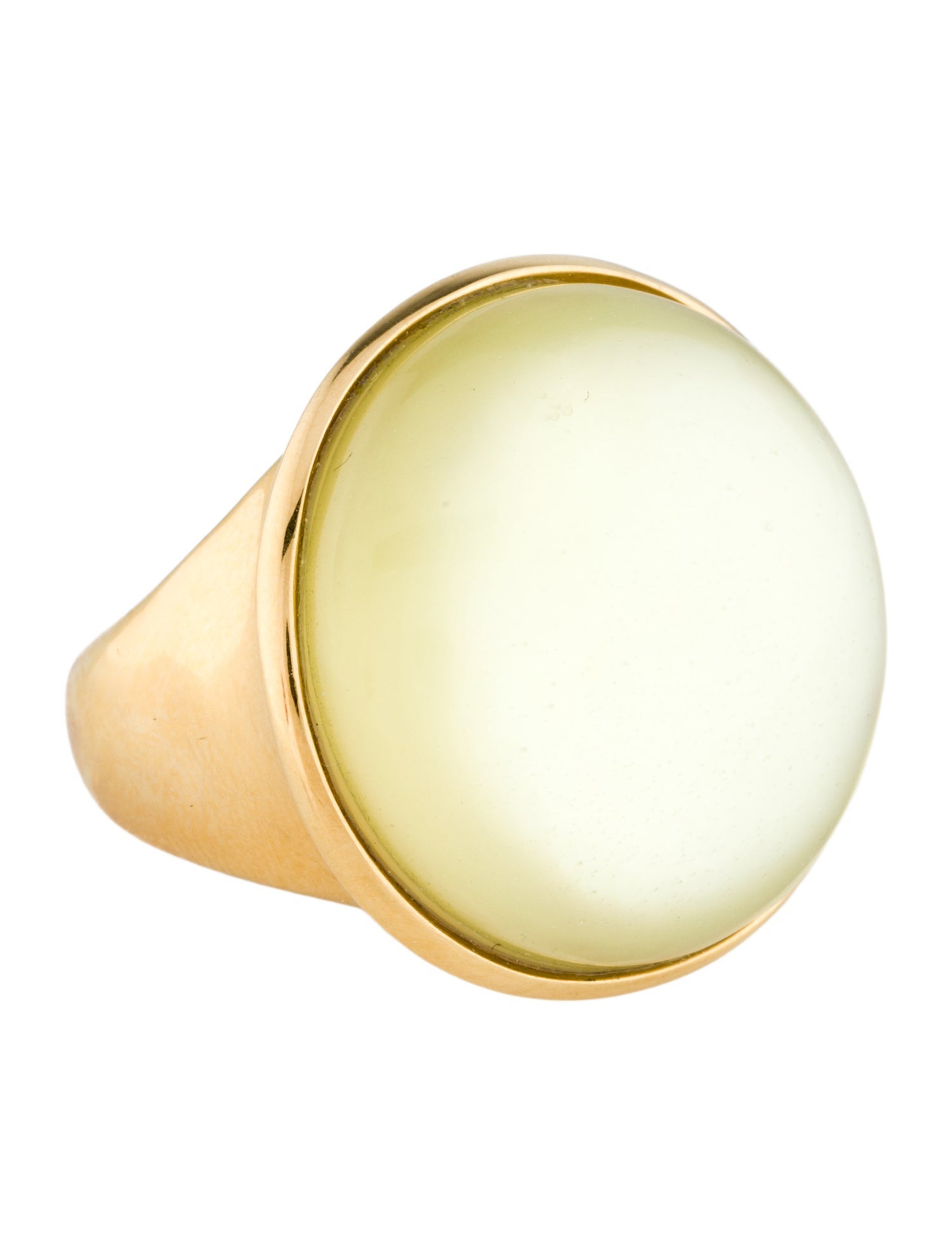 Ring 18K Mother of Pearl & Quartz Ring