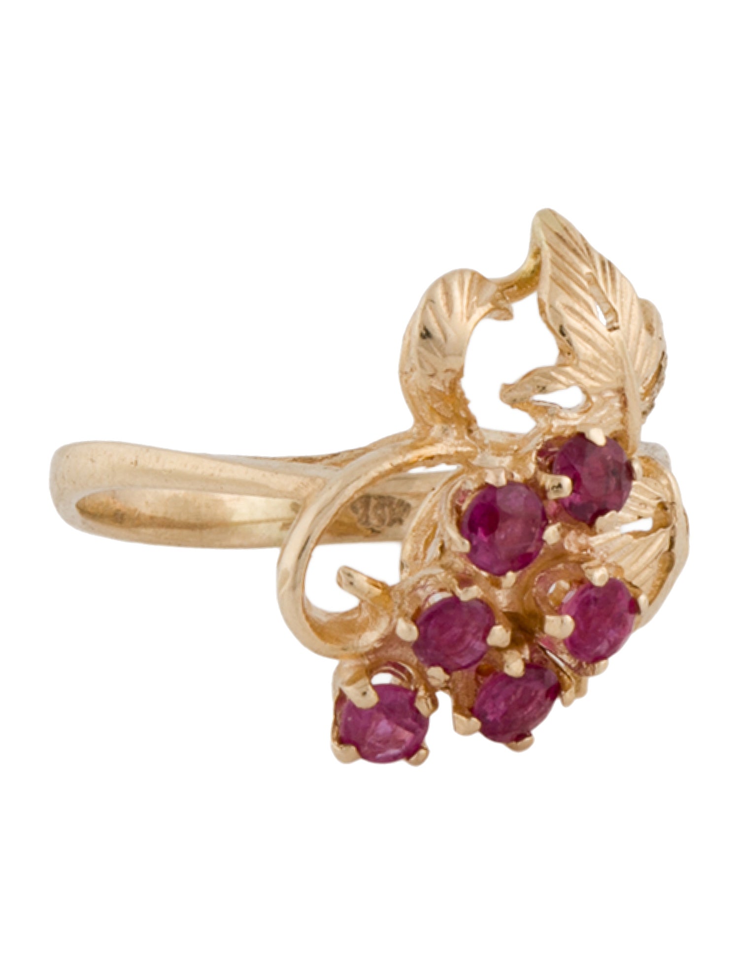 Ring 14K Ruby Cocktail