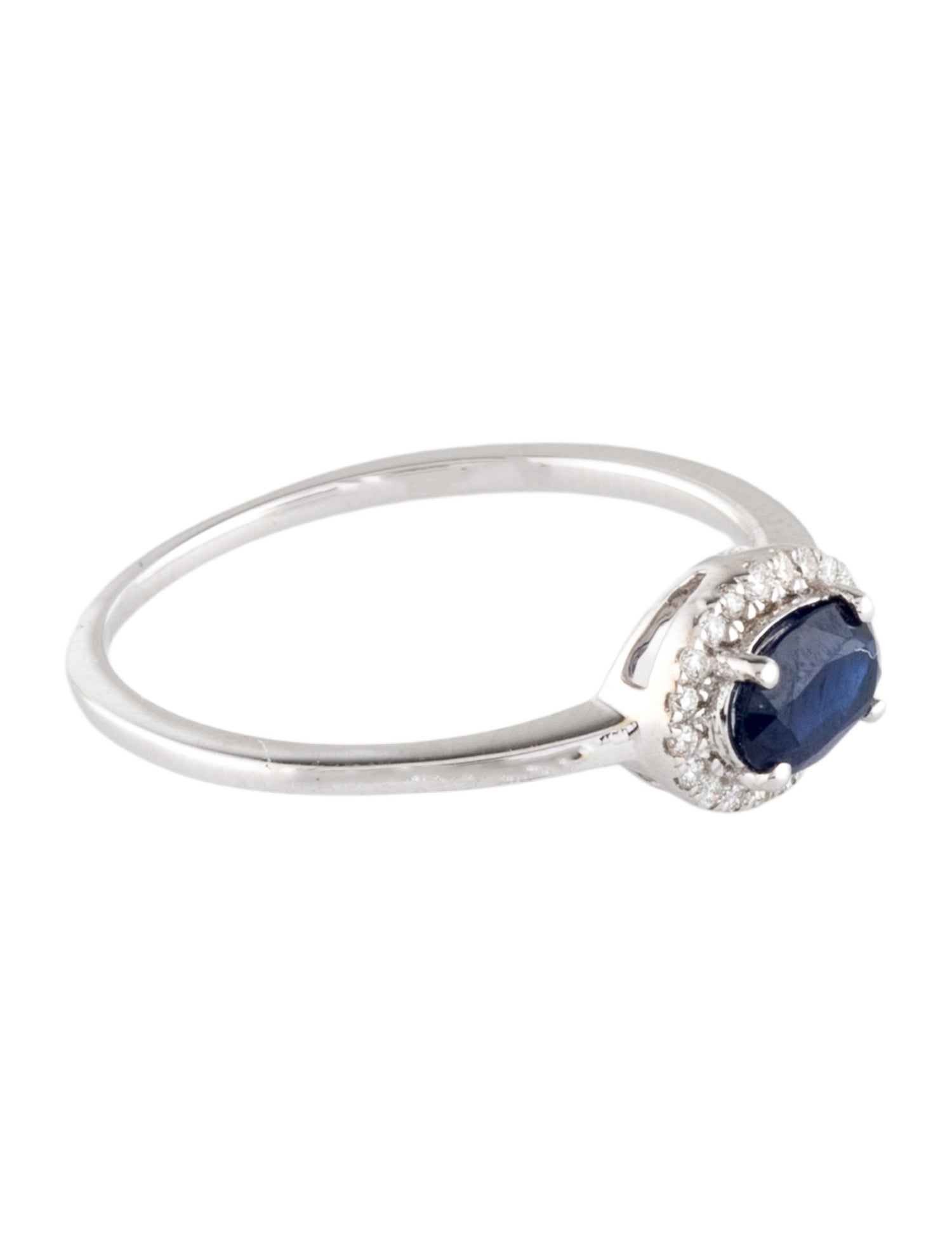 Ring 14K Sapphire & Diamond Cocktail