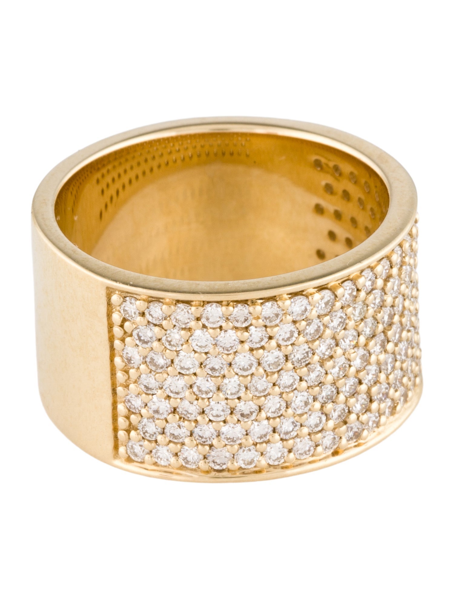Ring 14K 1.36ctw Diamond Wide Band