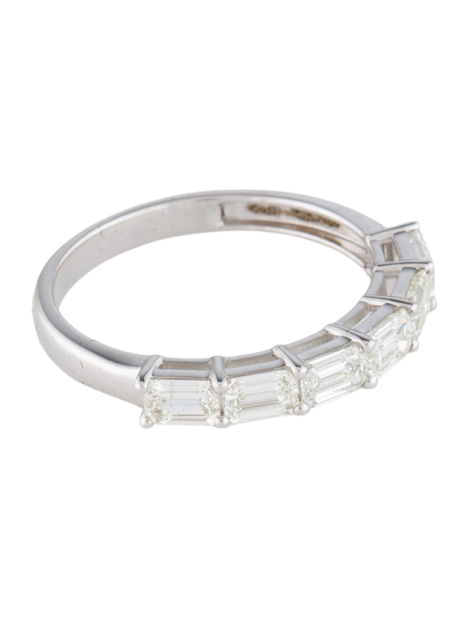 Ring 18K 1.23ctw Half Diamond Eternity Band