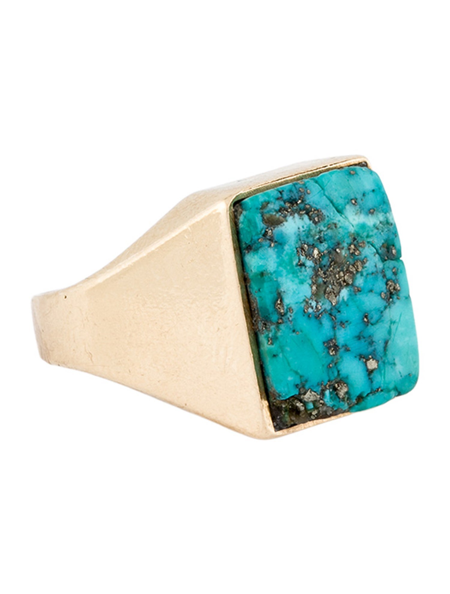 Ring 14K Turquoise Signet