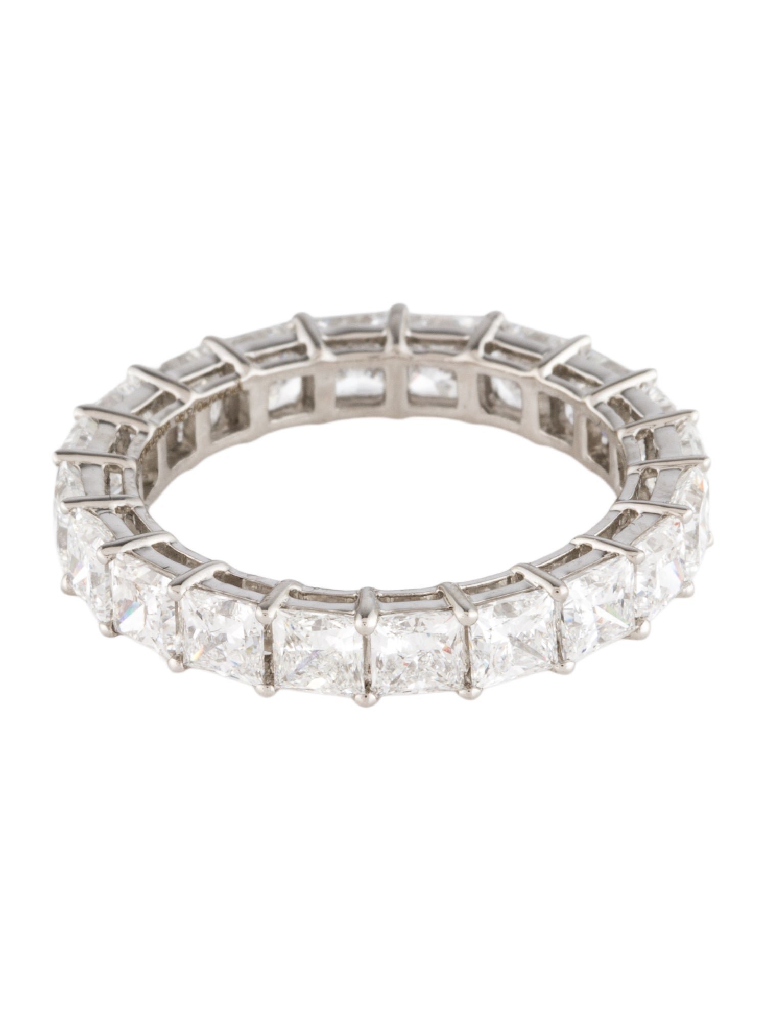 Ring Platinum 4.56ctw Lab-Grown Diamond Eternity Band